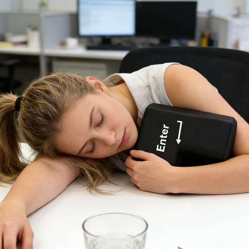 Big Enter Button Tasto Invio per colpire, cuscino per scoregge, tasto anti-stress cuscino con cavo USB per uffici, case private e viaggi d'affari