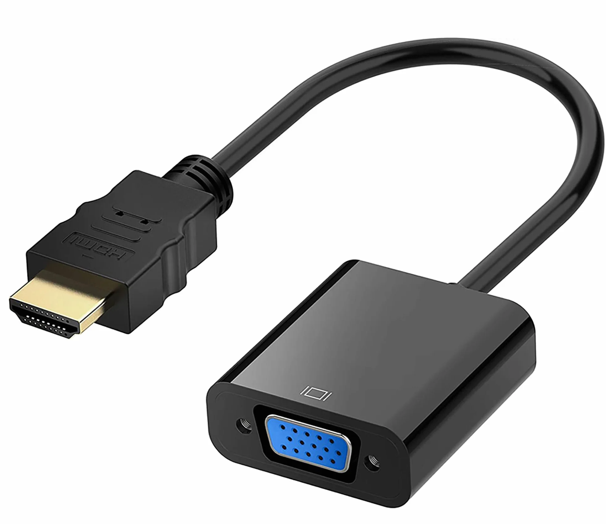 DigitalTech® Adattatore da HDMI a VGA 1080P Convertitore Maschio a Femmina per Monitor, Computer, Portatile, Proiettore, Tablet, Laptop, ultrabook, Chromebook, PS3, Xbox One, Xbox 360, Wii U