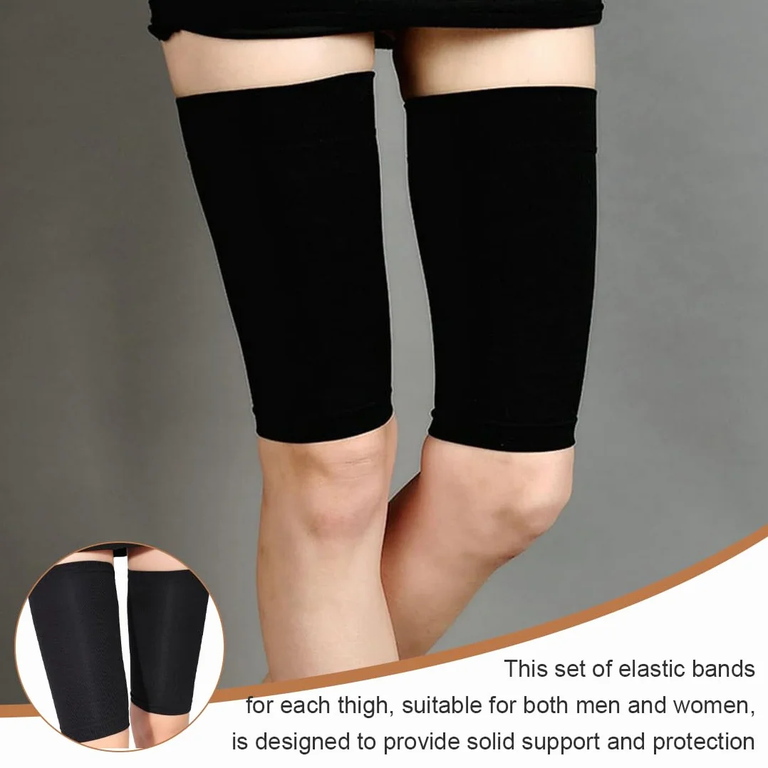 Fascia Elastica per Coscia Compressione 2 Pezzi Manicotti Sostegno
