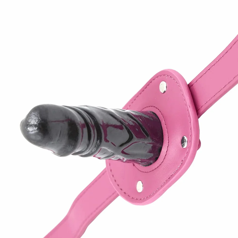 Roluck Dildo Gag Mouth Bondage regolabile SM Giocattolo del sesso fetish (L)
