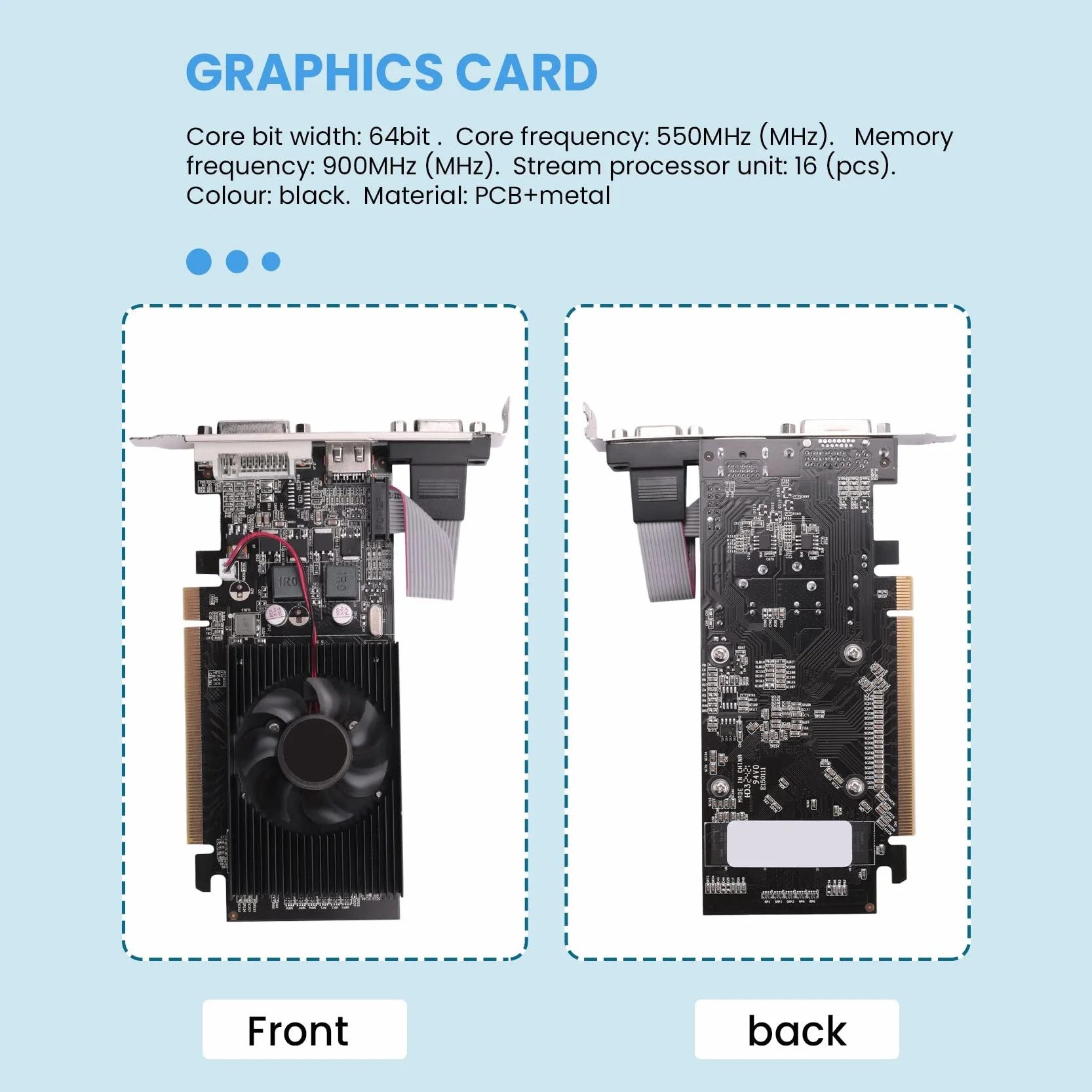 GT210 1GB Schede Grafiche Scheda Video Un 64 Bit per GPU Giochi per PC -I Compatibile VGA Scheda Grafica Un Doppio Schermo Utilizzata
