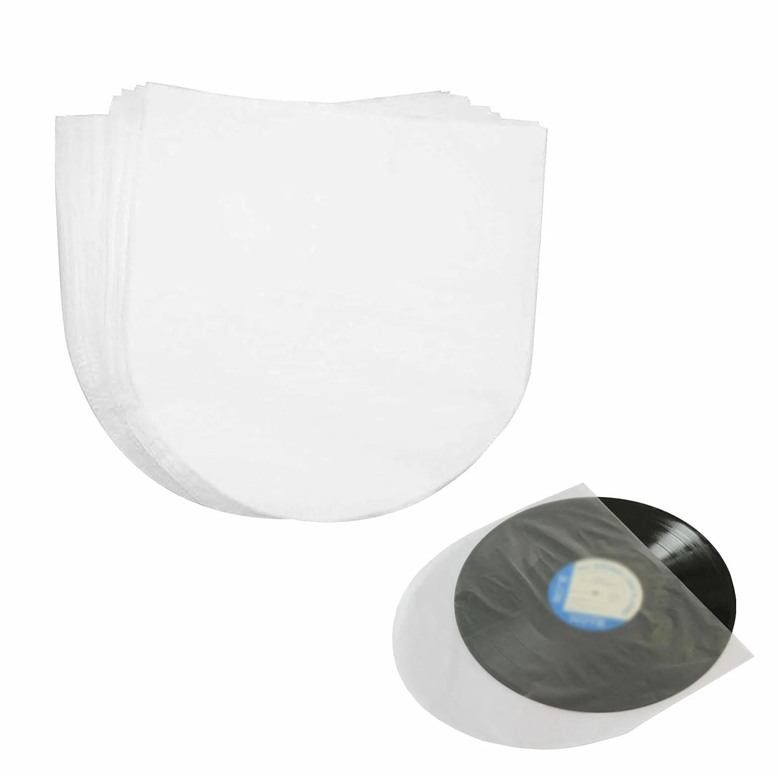 Buste per Dischi in Vinile, Custodie per Dischi in Vinile, Buste Interne per Dischi in Vinile, Buste per Vinili, Custodie Protettive in Vinile, Copertine Dischi Vinile Semi,12 Pollici, 50 Pezzi