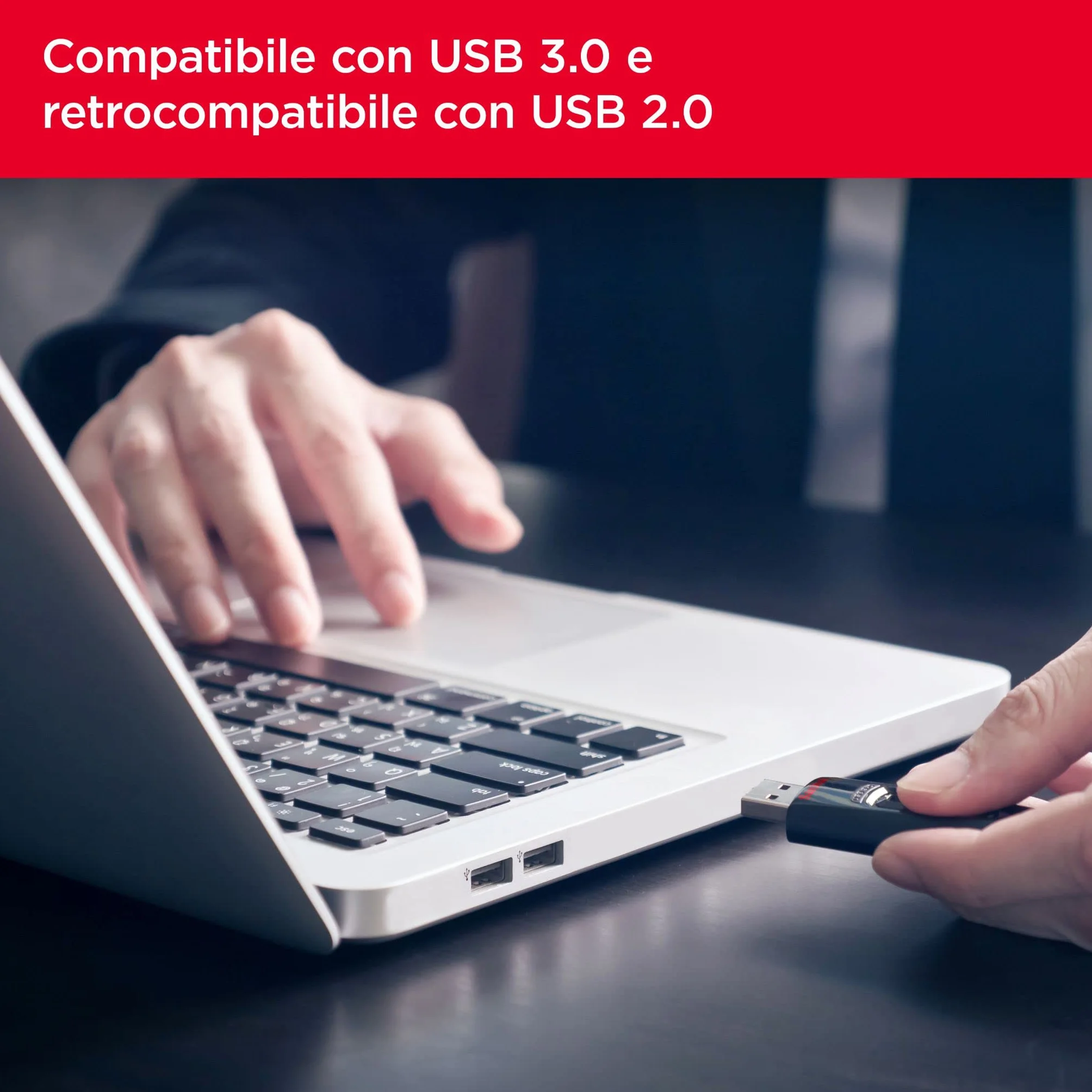 SanDisk 64GB Ultra USB 3.0 Flash Drive 130 MB/s Read Black