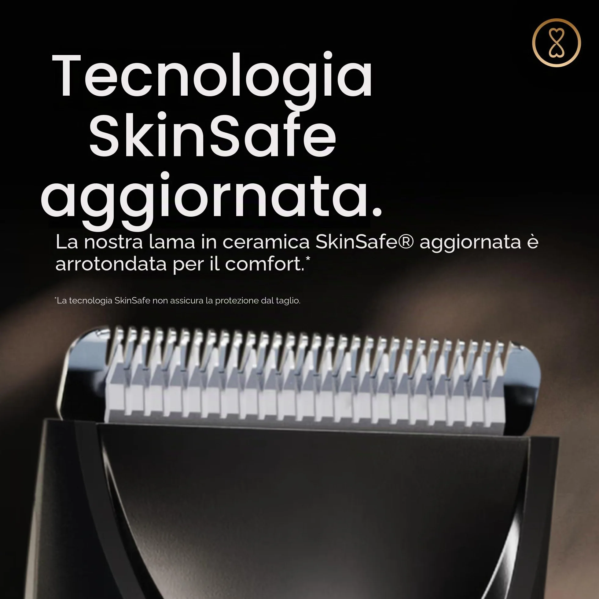 MANSCAPED® The Lawn Mower® 3.0 Plus Rasoio per peli di inguine e corpo, lama SkinSafe®, impermeabile, ricaricabile USB-C, rasoio a sfera wireless da uomo