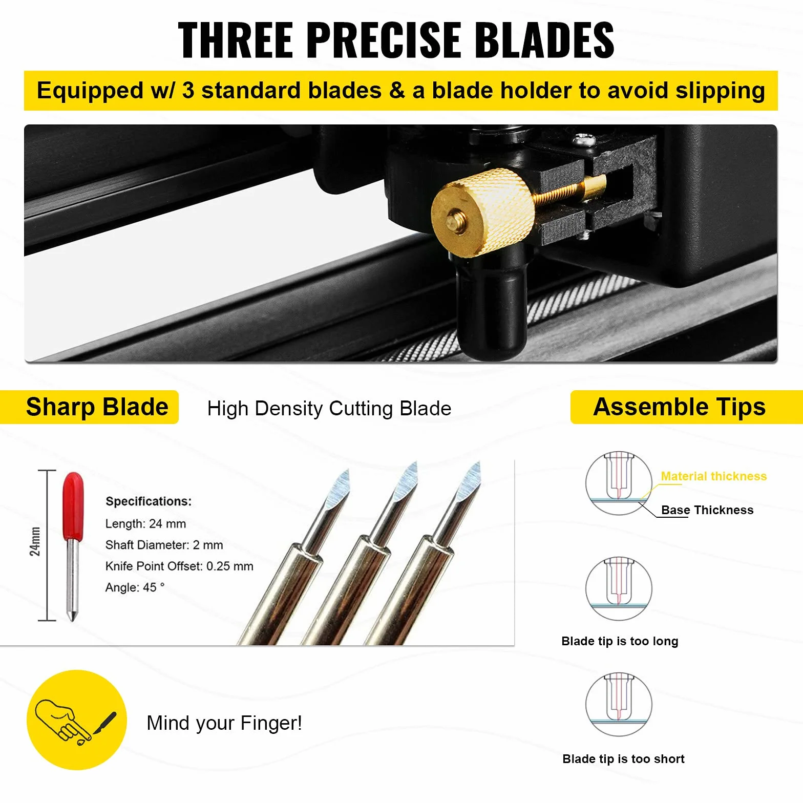 VEVOR Taglierina di vinile, 34 pollici Vinyl Cutter macchina 870 mm carta di alimentazione Vinyl Plotter con stand da terra, taglio plotter macchina velocità regolabile