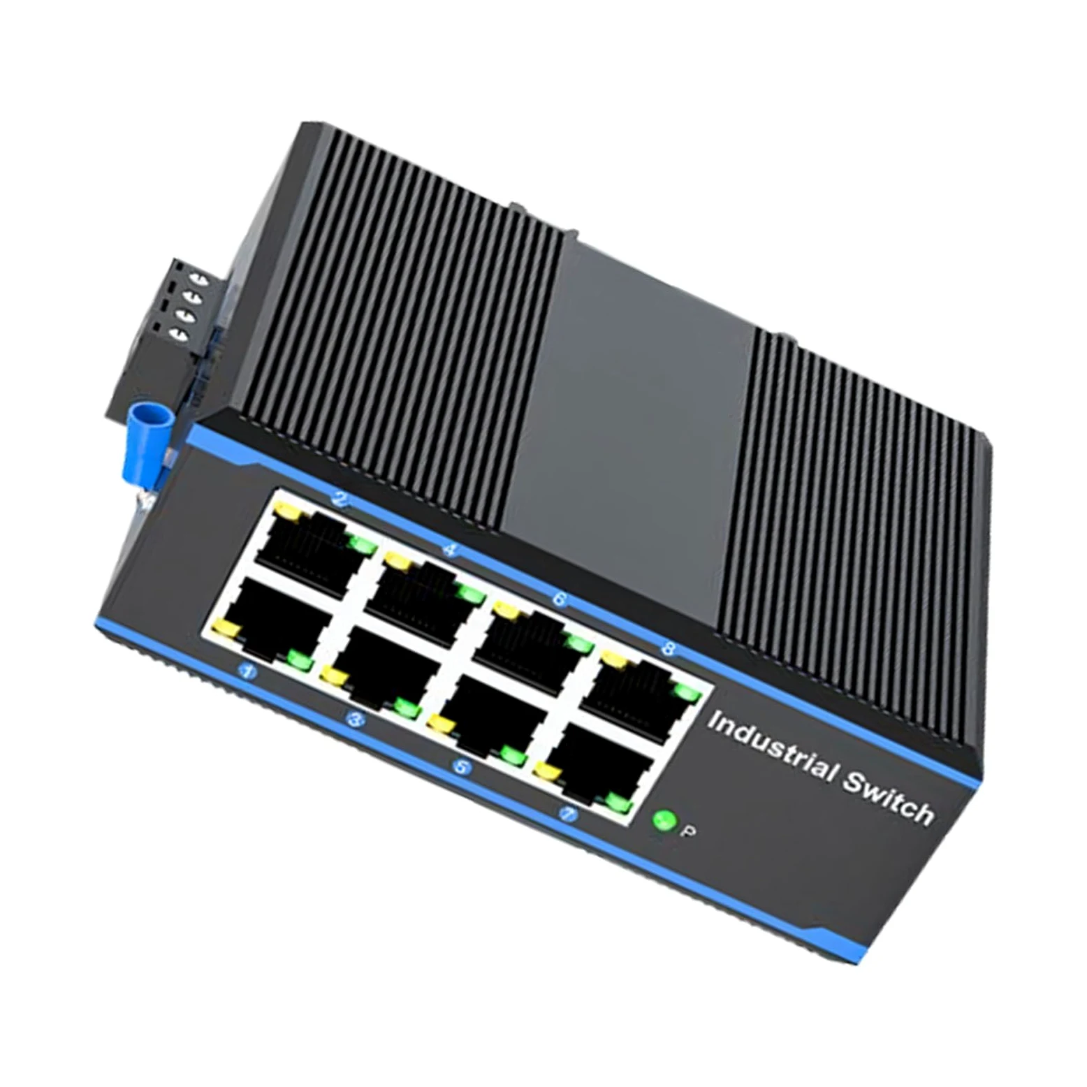 BACCANO industriale dello scambista 1000Mbps di Ethernet di gigabit di 8 porti montati plug and play