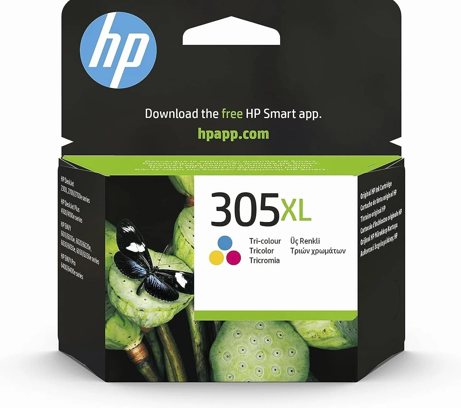 HP 305XL Tricromia Cartuccia Originale Alta Capacità 200 Pagine Compatibile Stampanti HP DeskJet 2700 4100 Envy 6020 6030 6420 6430