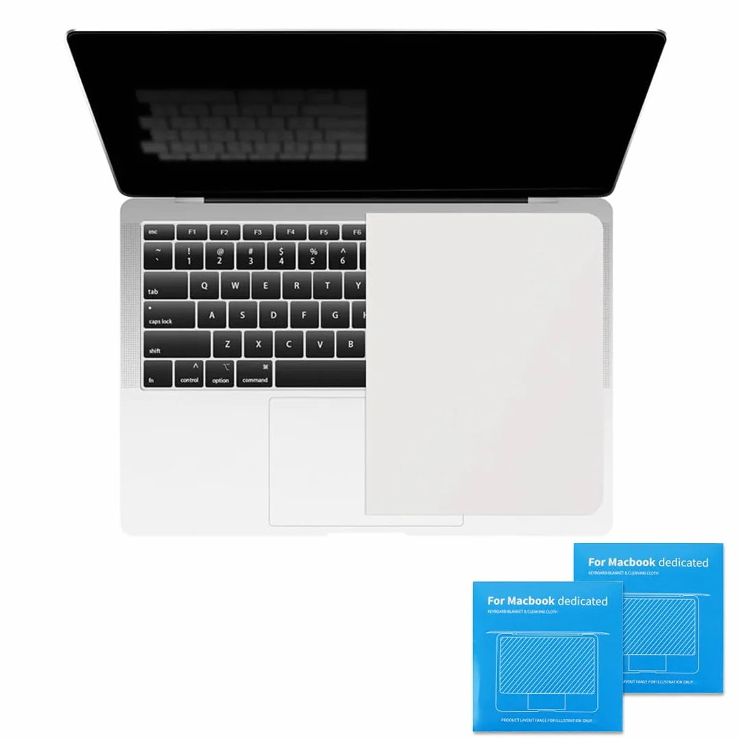 2 Pz Screen Protezione Imprint Tastiera Fodera in Microfibra e Panno di Pulizia 13/14" MacBooks