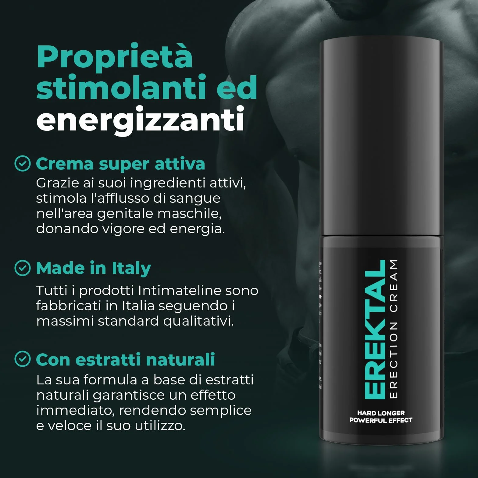 Crema Erektal INTIMATELINE per Stimolare l'Erezione 30 ml