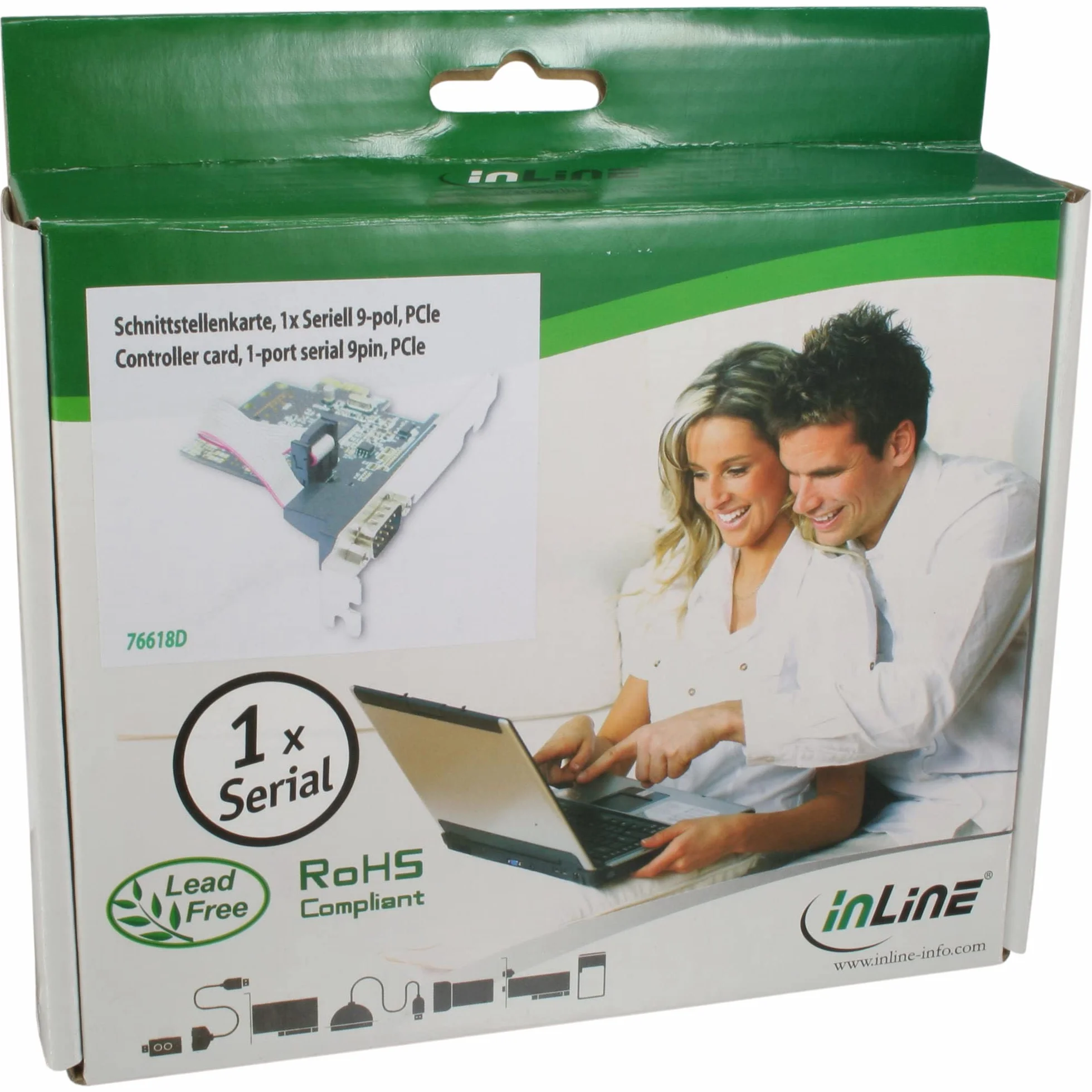 Inline 14978 Scheda Seriale Aggiuntiva, I0-Controller, Nero