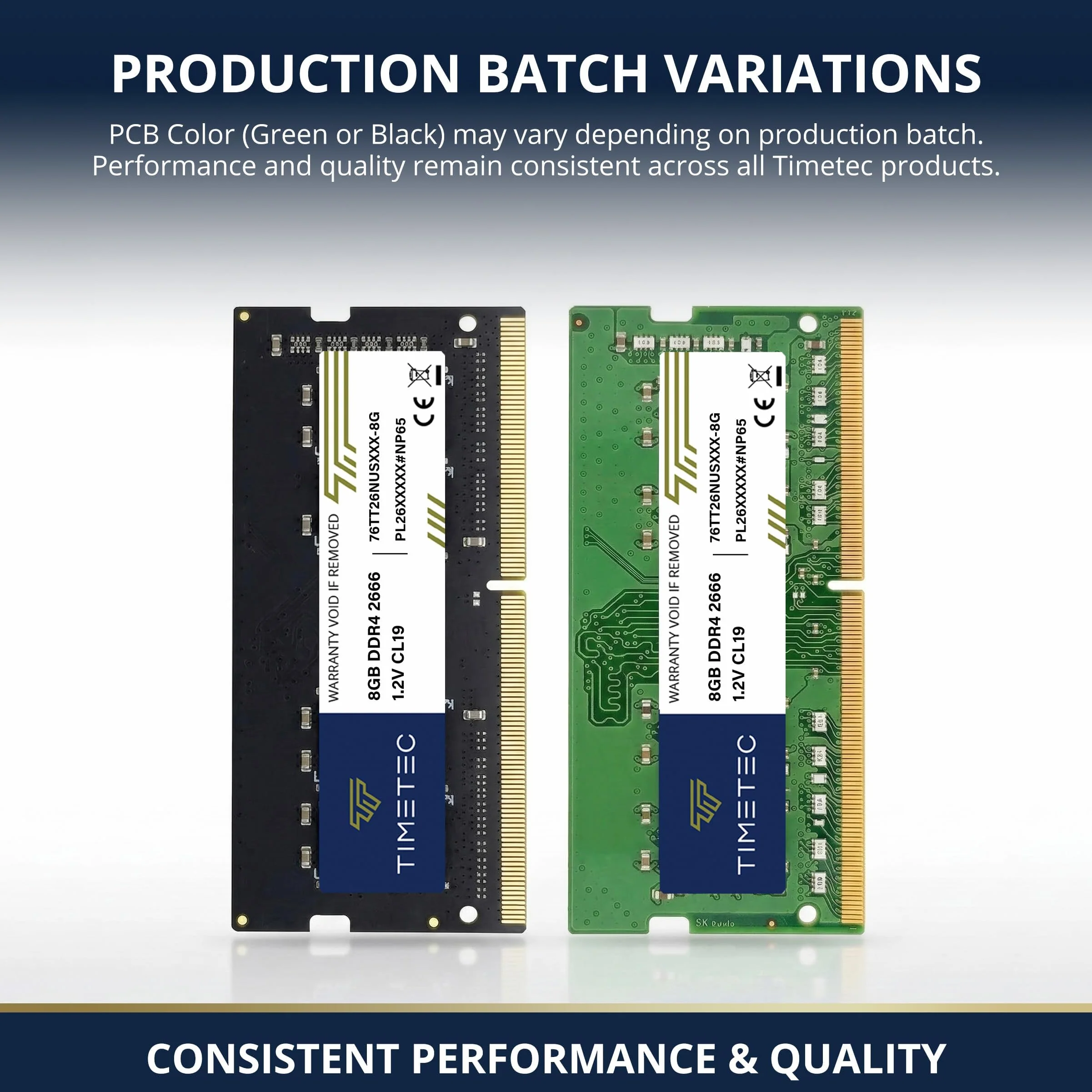 Timetec 8GB DDR4 2666MHz (PC4-2666V) PC4-21300 SODIMM RAM per laptop, notebook, mini PC e computer All-in-One – Non-ECC Unbuffered, 260 pin, 1,2V CL19 modulo di memoria
