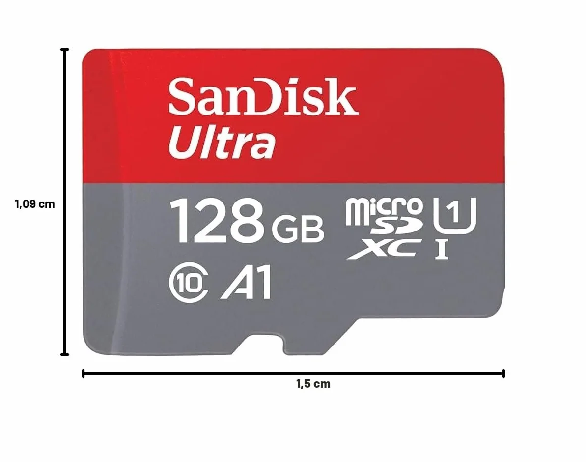 SanDisk 128 GB Ultra microSDXC UHS-I scheda, con adattatore SD, fino a 140 MB/s, prestazioni dell'app A1, Classe 10, U1. Twin Pack