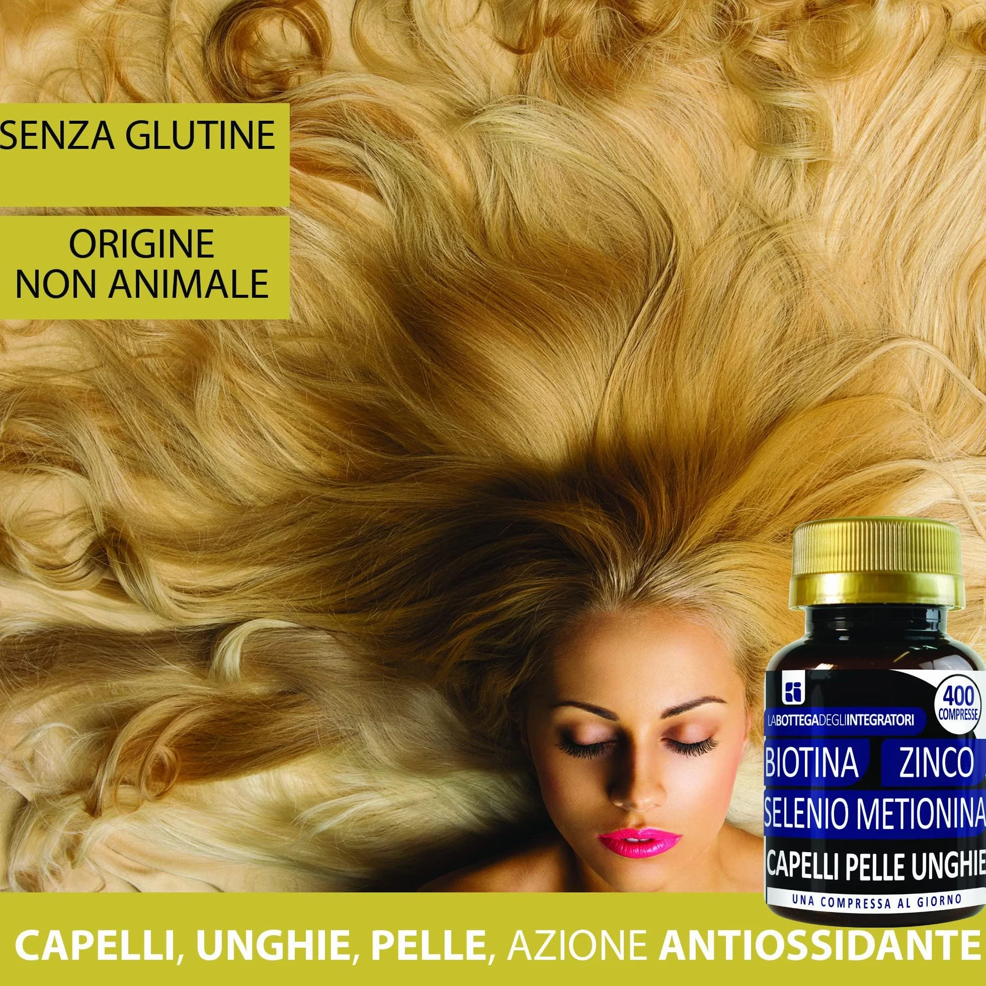Semi di Zucca 280 Softgels Olio Spremuto Omega 3 6 9 Biotina Zinco Selenio Metionina 1600 Compresse Capelli Pelle Unghie