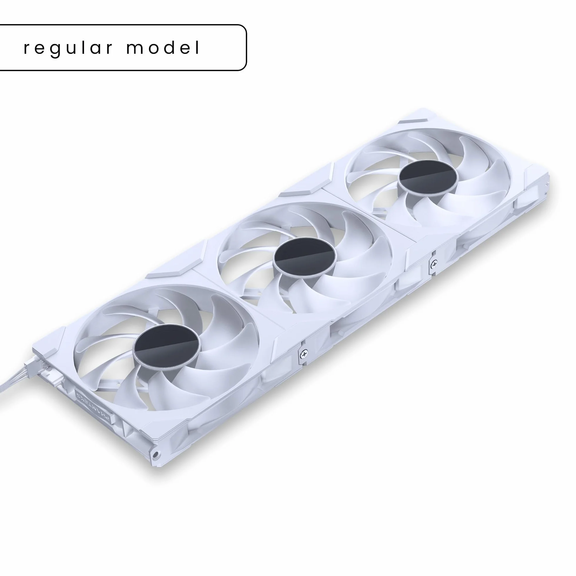 Phanteks M25-140 Gen2, 3er Pack, ventola di raffreddamento ad alte prestazioni ARGB da 140 mm, telaio ventola unificato a Daisy-Chain, hub Infinity Mirror, connessione a cavo singolo, Bianco