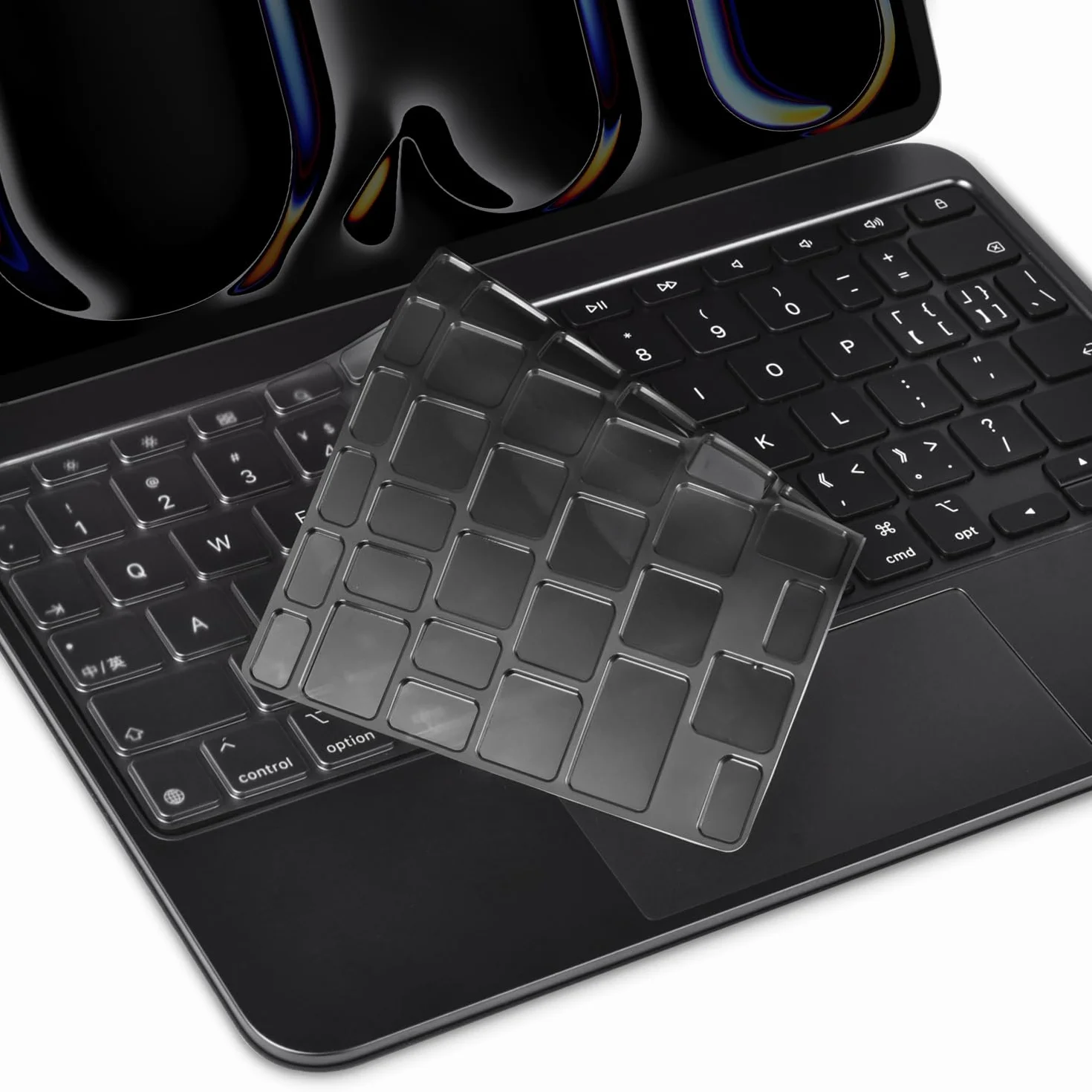 Cover per tastiera compatibile con Apple iPad Pro 2024 da 11 pollici M4 Chip modello A2836 A2837 con tastiera magica, protezione in TPU colorato per iPad Pro 11" 5a generazione Magic Keyboard