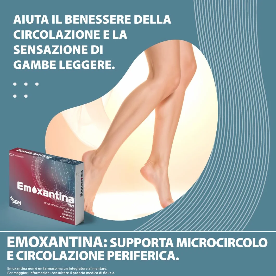 Emoxantina Integratore microcircolo benessere venoso 30 compresse