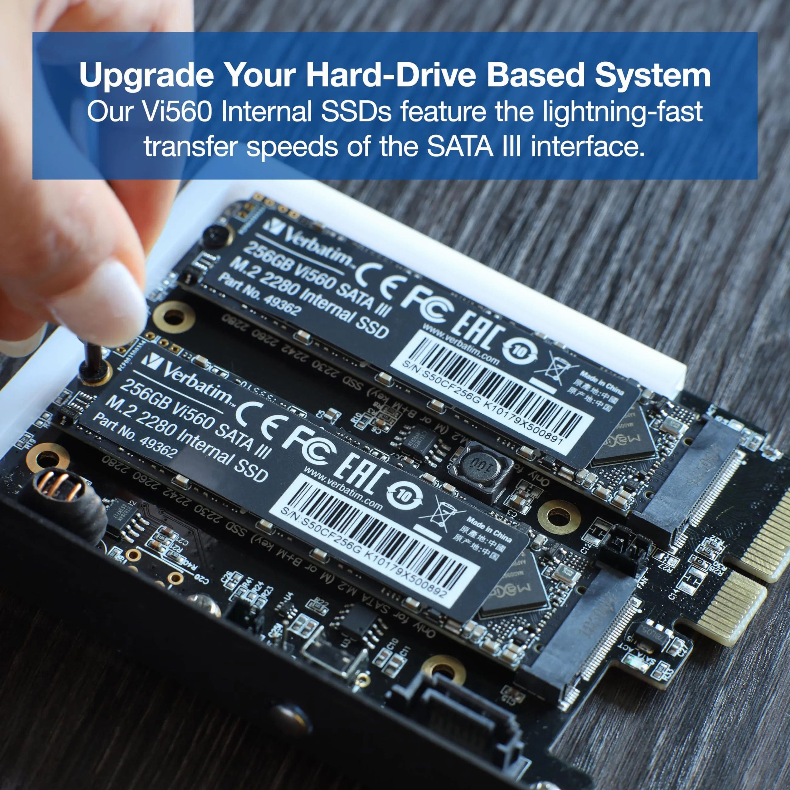 Verbatim Vi560 S3 512GB SSD Interno M.2 2280 SATA III 520 MB/s Hard Disk Stato Solido PC