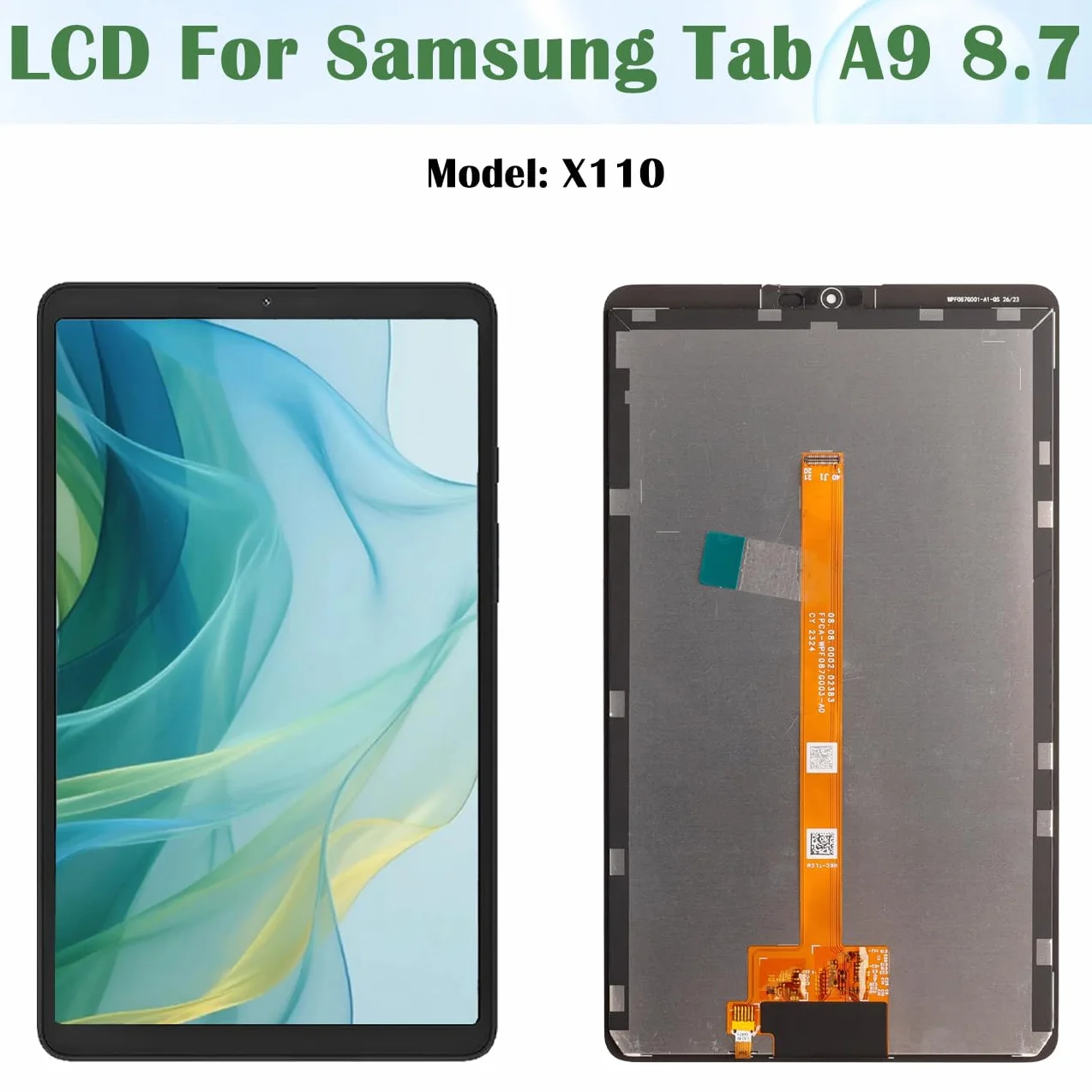 Schermo di ricambio per schermo LCD Samsung Galaxy Tab A9 8.7 X110 con kit