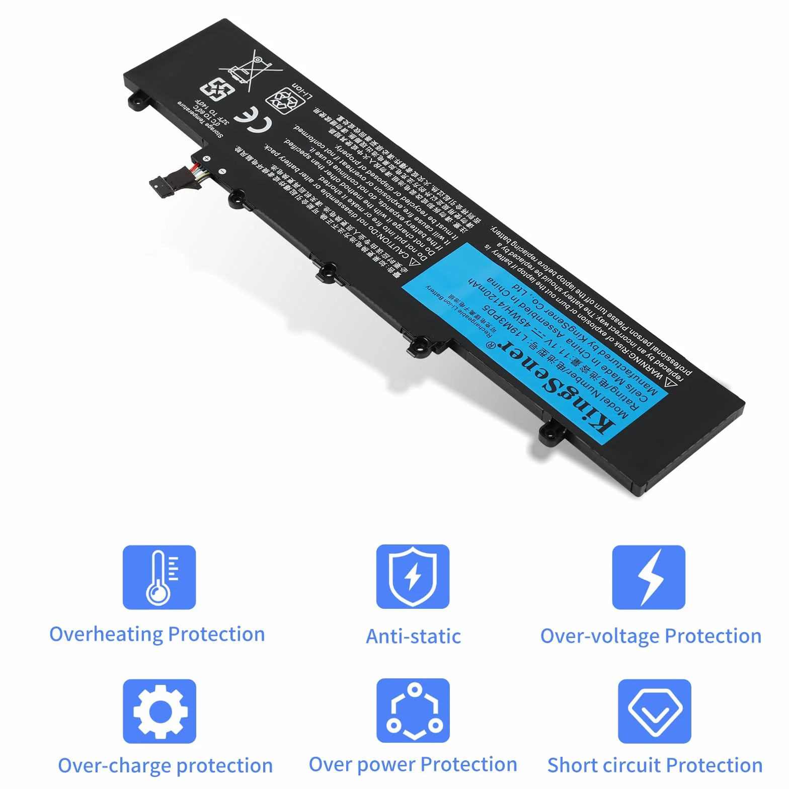 L19M3PD5 L19D3PD5 L19C3PD5 L19L3PD5 Batteria per Lenovo ThinkPad E14 E15 Gen 2/ Gen 3 SB10X02608 5B10X02603 SB10X02605 5B10X02594 5B10X02600 5B10X02606 11.1V 4120mAh/45WH