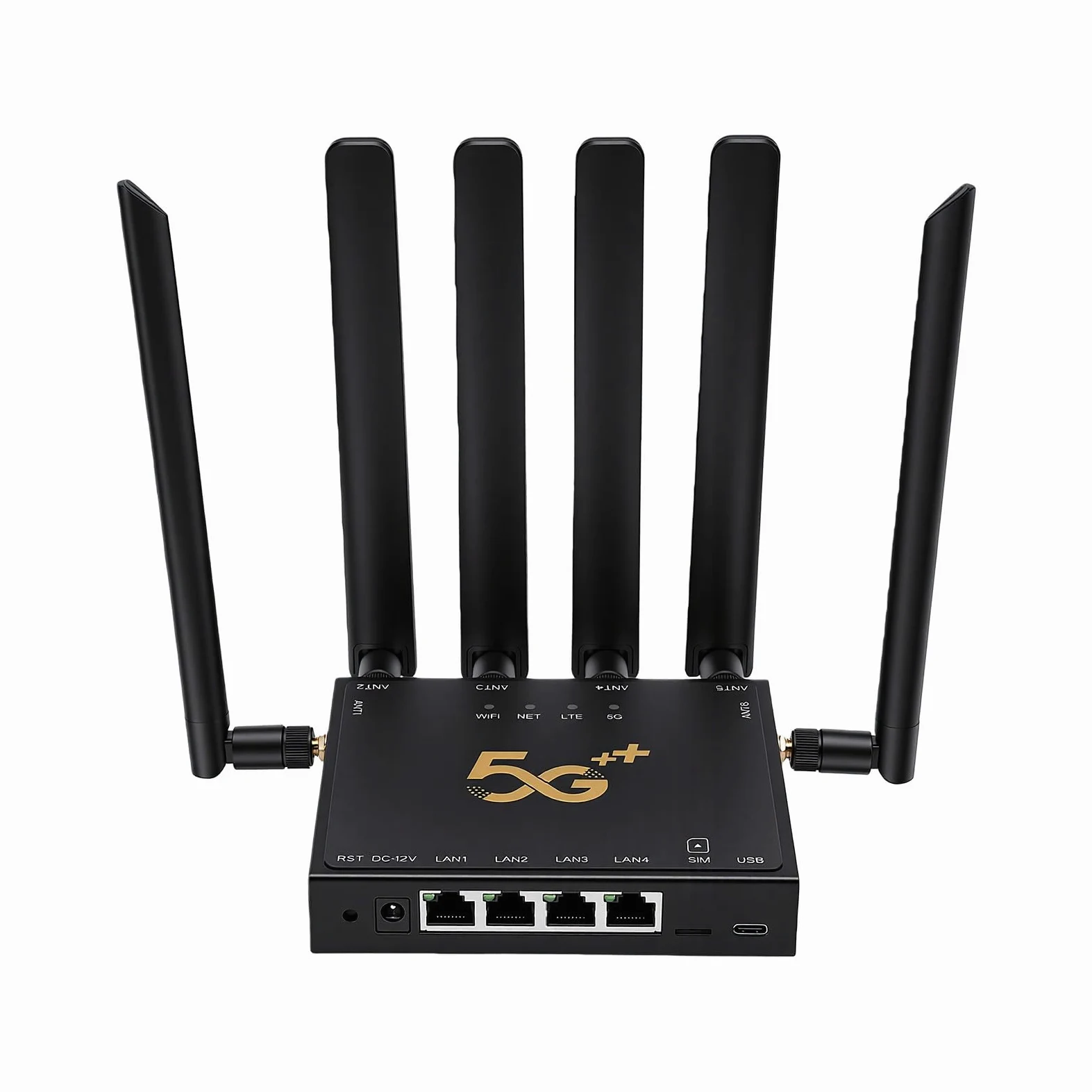 Ausla Router 5G Router Industriale per Schede SIM Wireless Dual Band con | Uscita Cablata Dual Mode Sa,Nsa, Gigabit Ethernet, Bande Simultanee 2,4g/5g, Protocollo 802.11ax, Custodia in Metallo, per