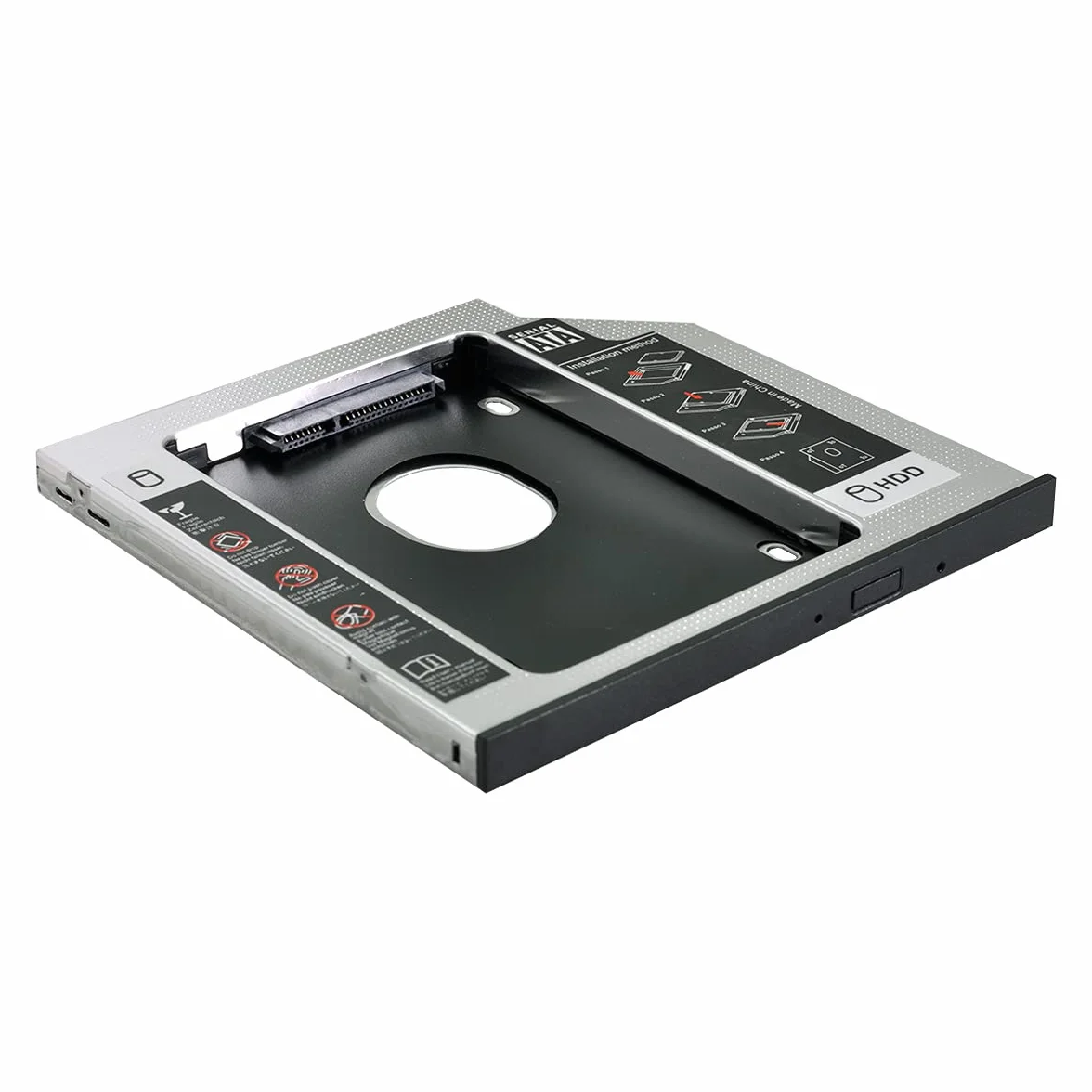 SATA 22pin HDD HD Hard Disk Drive Caddy Case for 9.5mm Universal Laptop CD/DVD-ROM Optical Bay