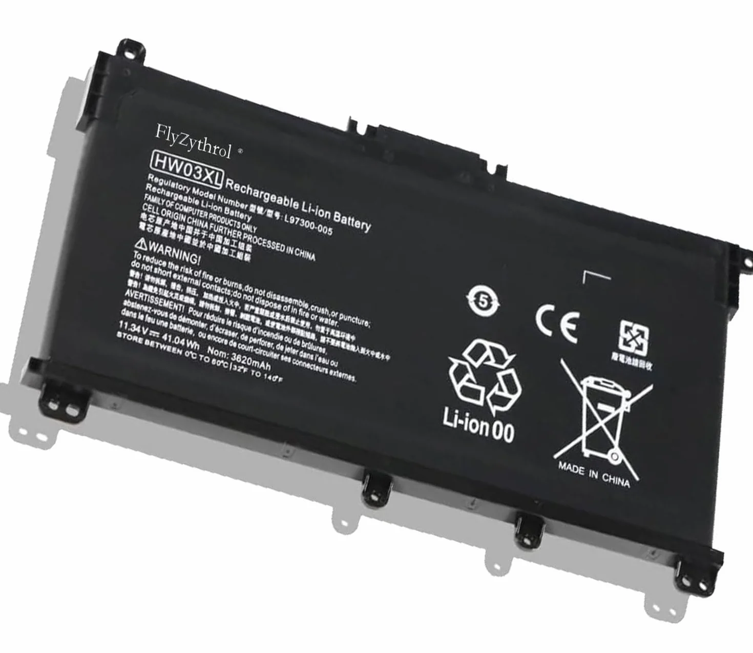 11,4V 41,04Wh HW03XL L97300-005 L96887-421 Batteria portatile compatibile con HP 240 245 250 255 470 G9 17-CN 17-CP 15-EH 15-EG 15-eg0000 15-eh000 17-cn0000 17-cp0000 HSTNN-OB2A HSTNN-LB8U
