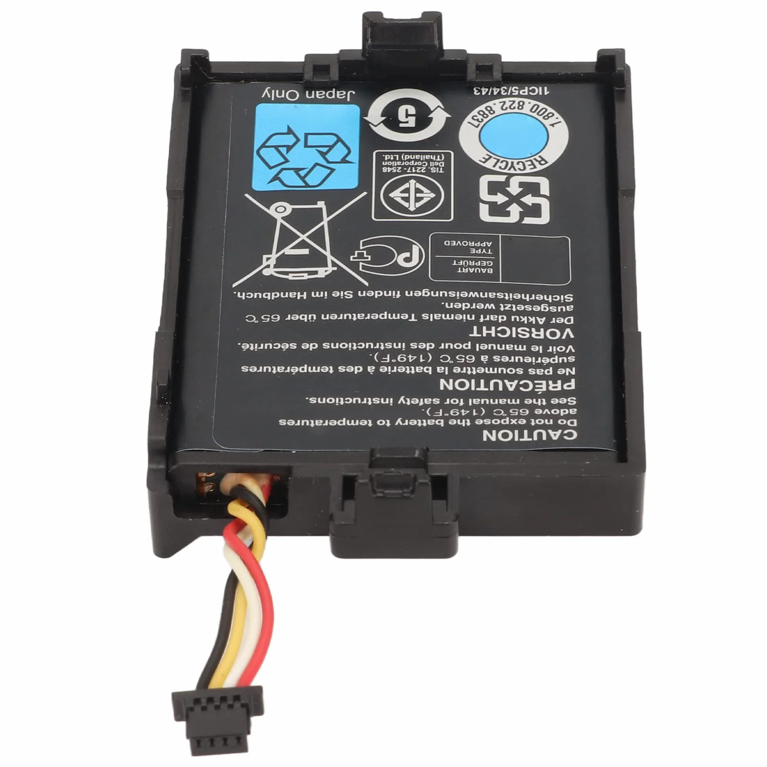 VBESTLIFE Raid Controller T40JJ 70K80 3.7V 1.8Wh 500mAh Batteria agli Ioni di Litio per dell PERC Raid H710 H710P H730 H810 H830, per PowerEdge M620 R320 R420 R520 R620 R720