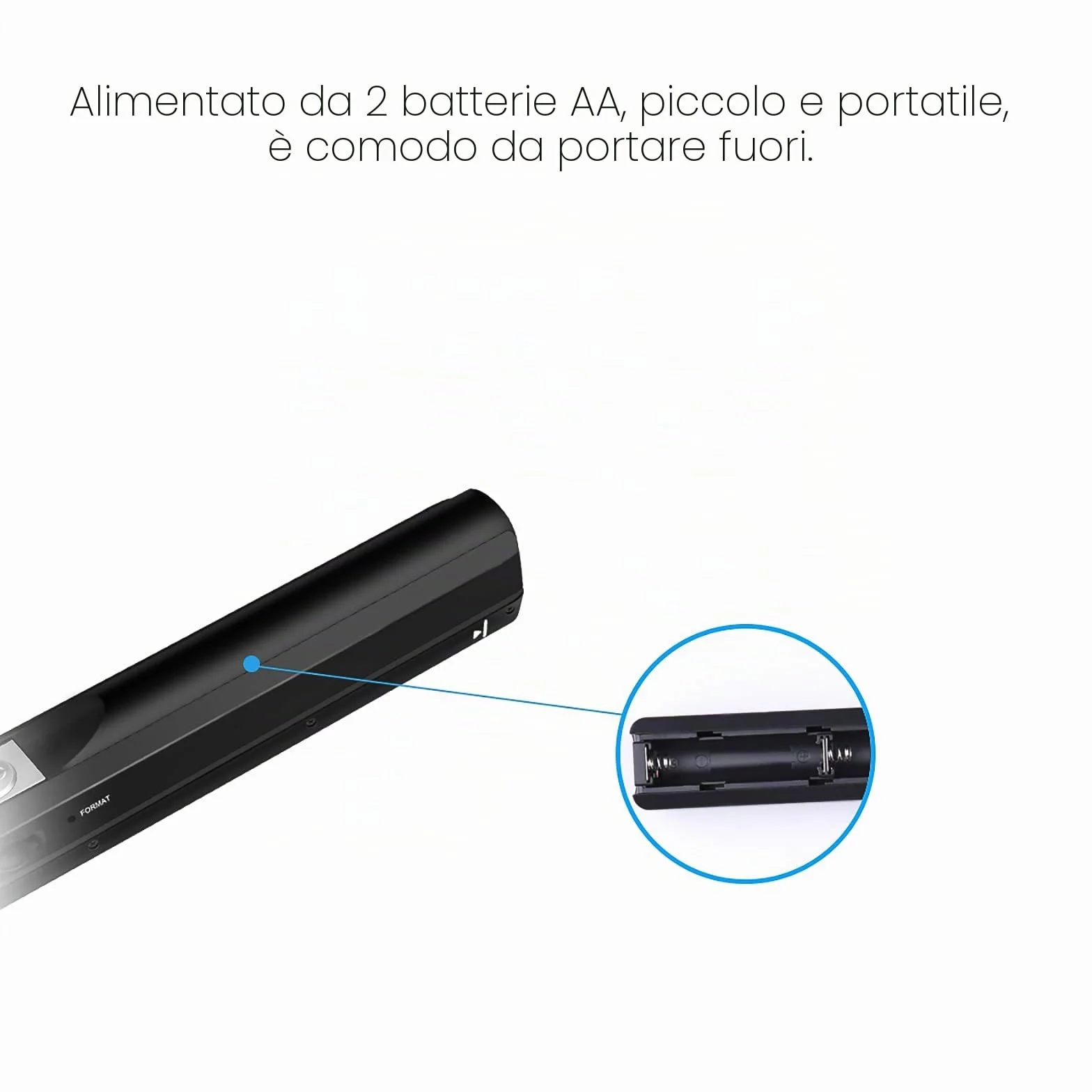 Scanner di documenti portatile USB 900 DPI scansione A4 16 GB