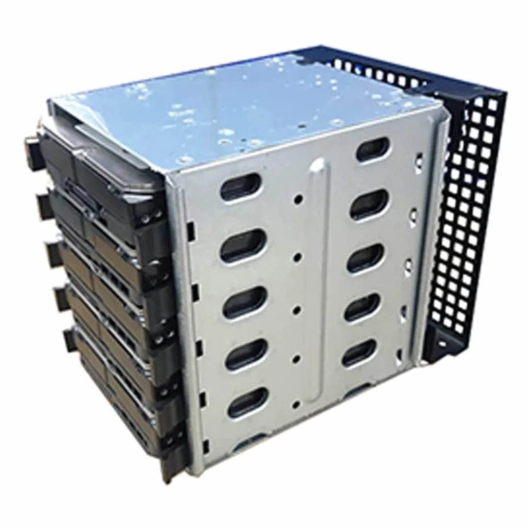 5,25 Pollici a 5 X 3,5 Pollici HDD Cage Rack Hard Drive Disk Enclosure Vassoio Disco Rigido Adapter