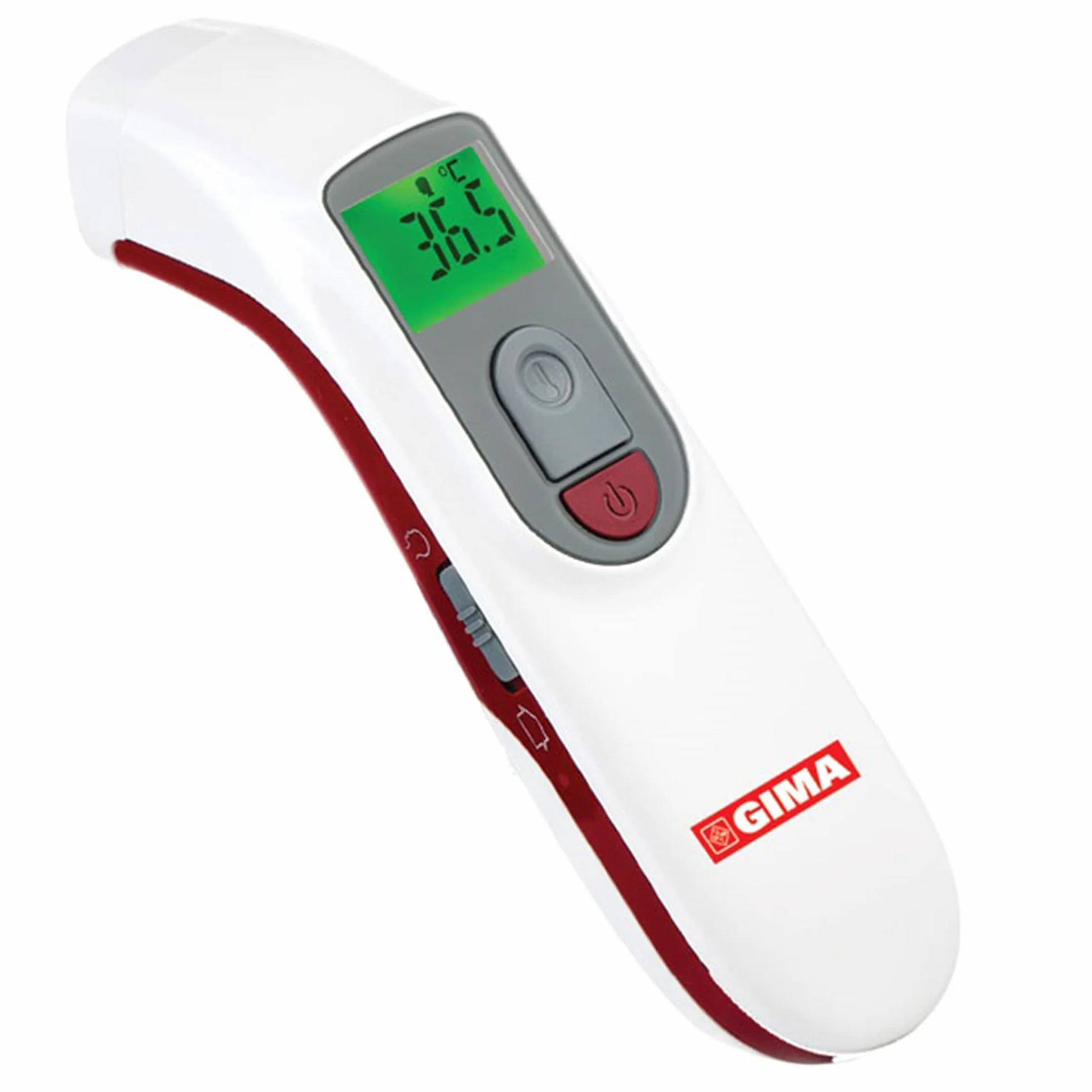 GIMA Termometro Infrarossi Frontale Laser Digitale Professionale Senza Contatto per Febbre Neonati Bambini Adulti