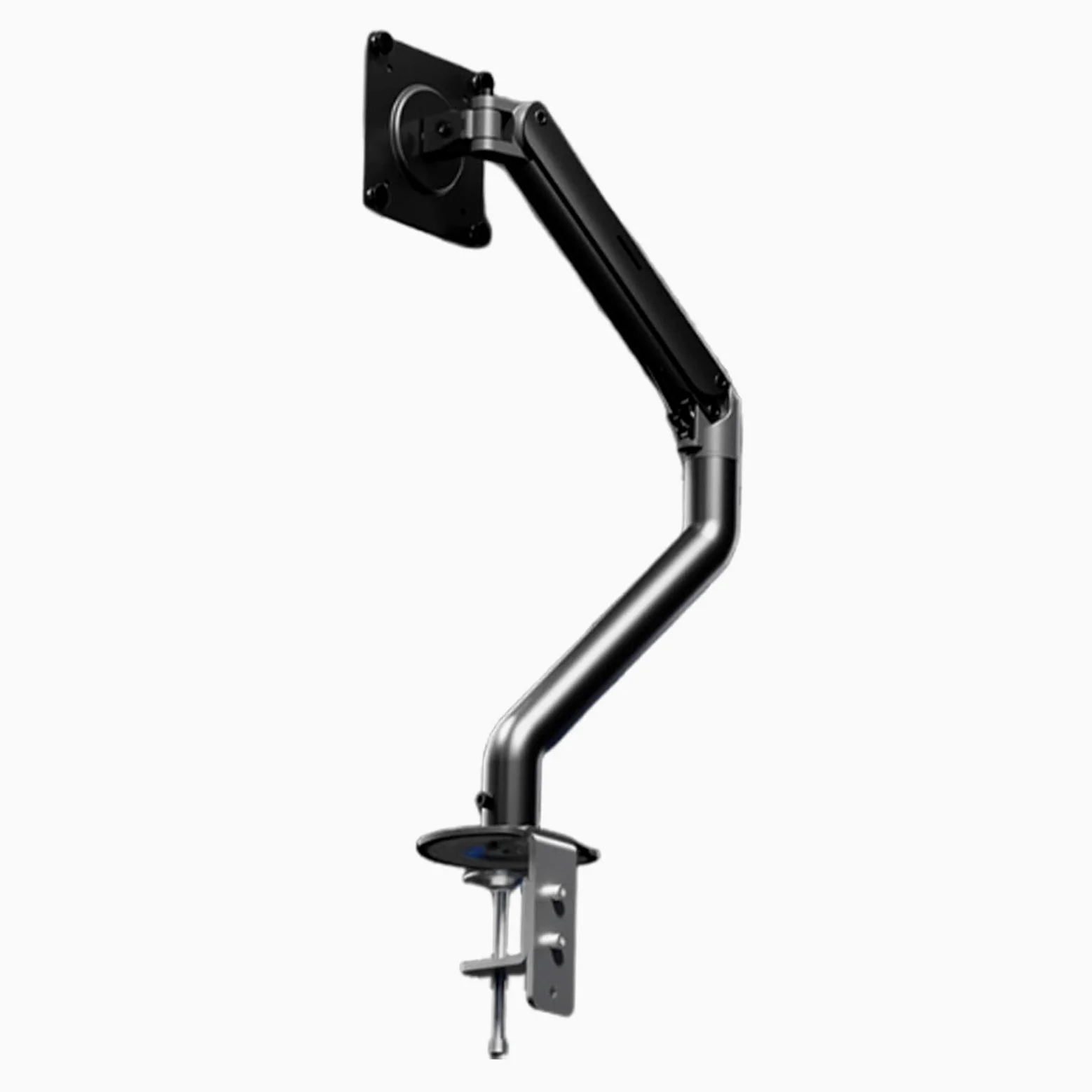 Supporto ergonomico del braccio del monitor: 9 kg Heavy Duty, schermi da 17-32 pollici, regolazione dell'altezza della molla a gas, doppia installazione con morsetto/occhiello
