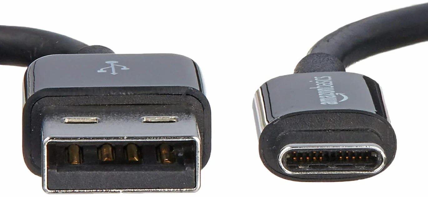 Amazon Basics Kabel USB-C na USB-A 2.0 480 Mbps 1.8 m Czarny