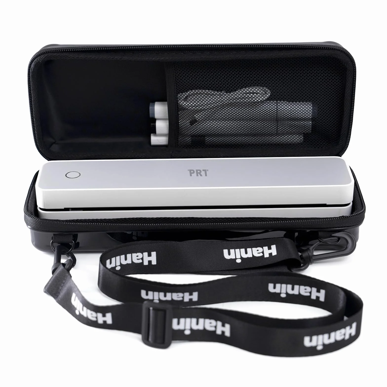 iDPRT MT610 Custodia da trasporto PRT HPRT stampante termica portatile, MT610 Pro Electronics Organizer da viaggio per stampante e accessori, solo borsa nera e tracolla