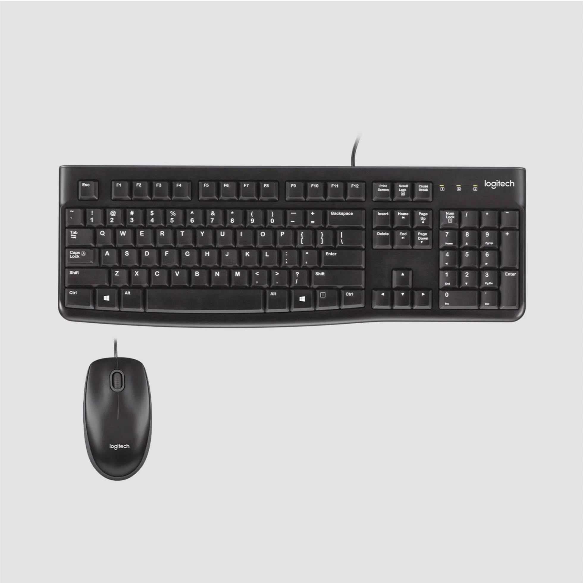 Logitech MK120 con cavo tastiera e mouse for Windows - CH ‎QWERTZ