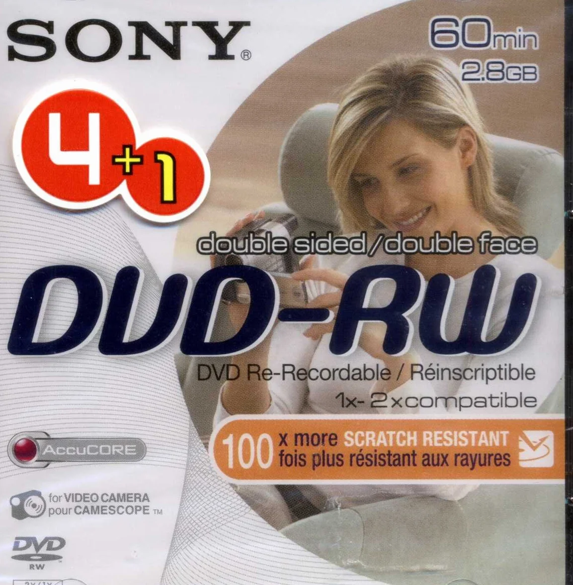 Sony 4 + 1 DVD-R DVD Rewritable