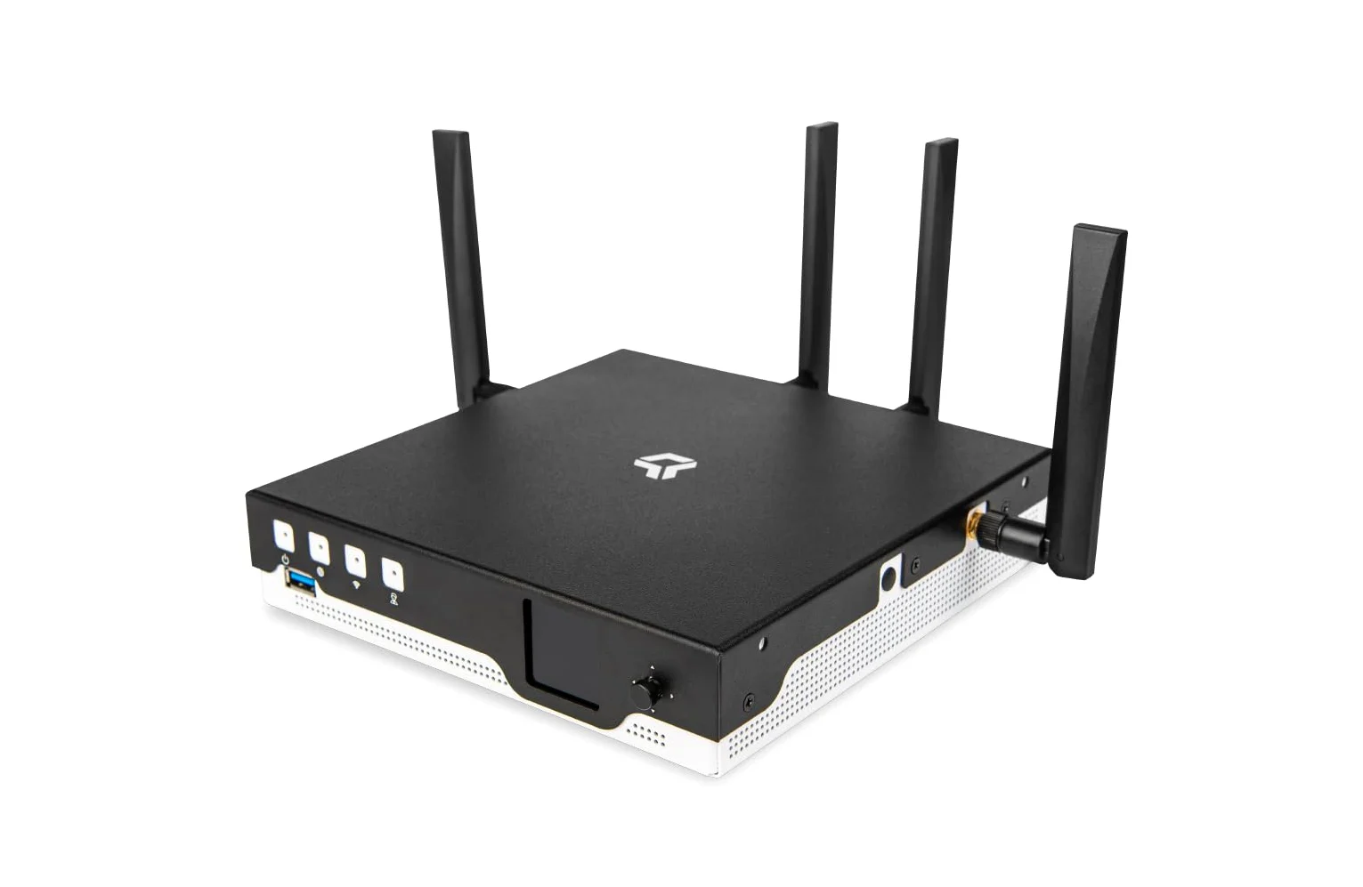 Turris Omnia NG Router Wi-Fi 7, Router di Rete ad Alta Velocità, 2 Porte SFP+ 10Gbps, 4 Porte RJ45 2.5Gbps, Nero, OpenWRT