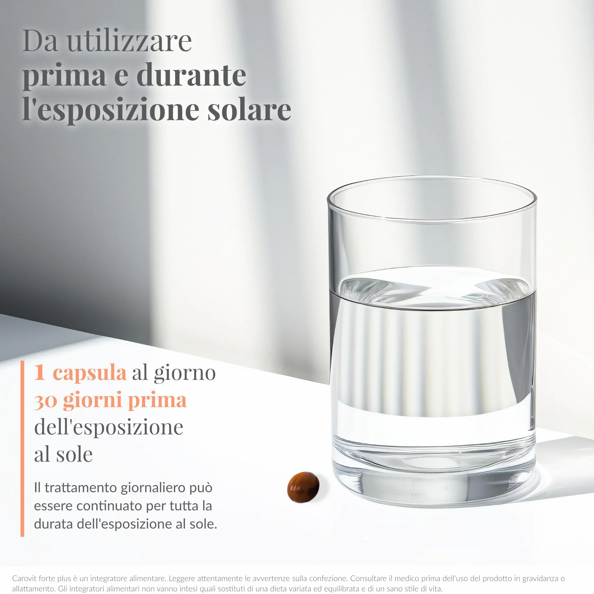 Carovit Forte Plus Integratore Abbronzatura 60 Capsule Vitamine E C B2