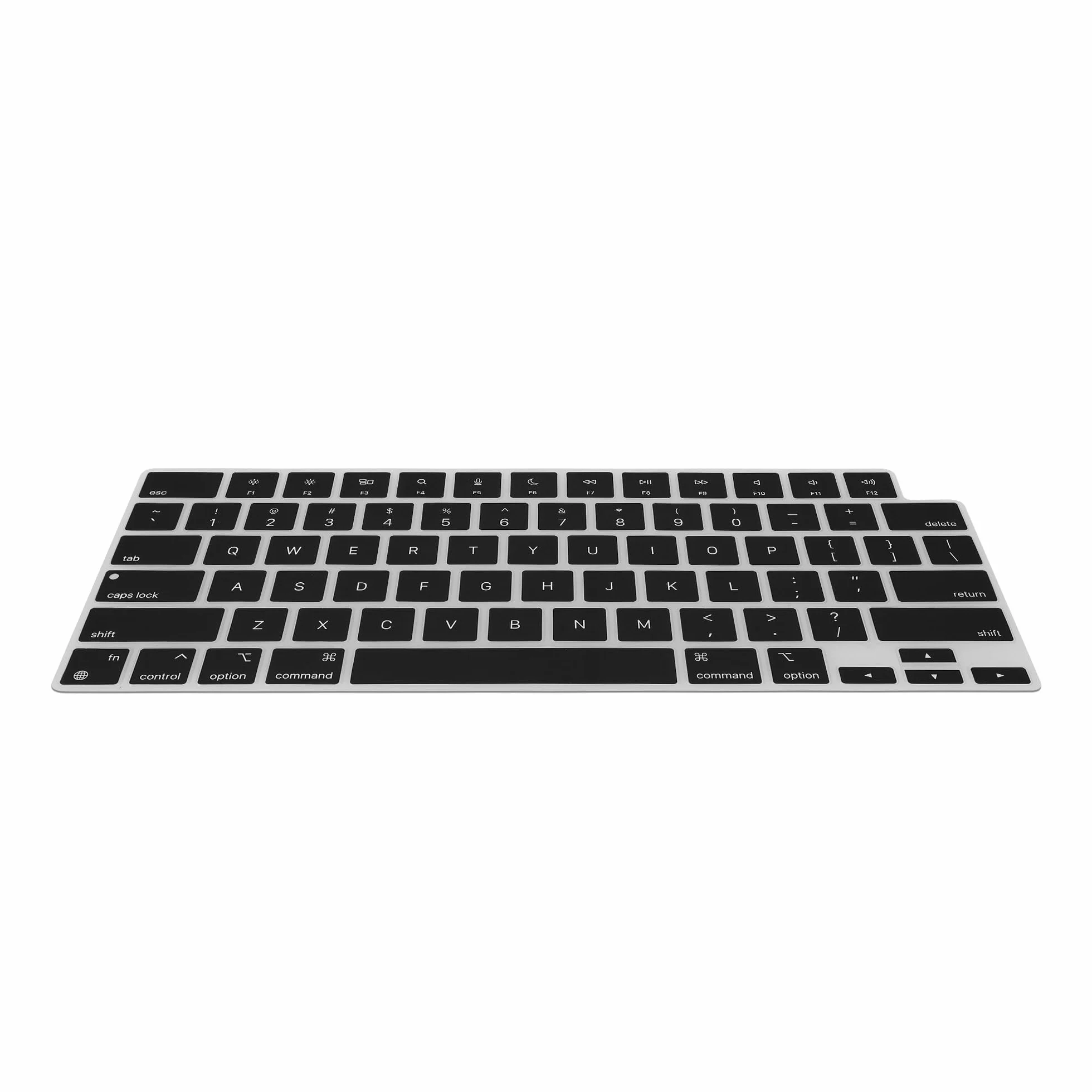 kwmobile Protezione Tastiera Americana Compatibile con Apple MacBook PRO 16" (2023) M2 A2780 / M3 A2991 - Cover Tastiera Inglese US Copertina Silicone Nero