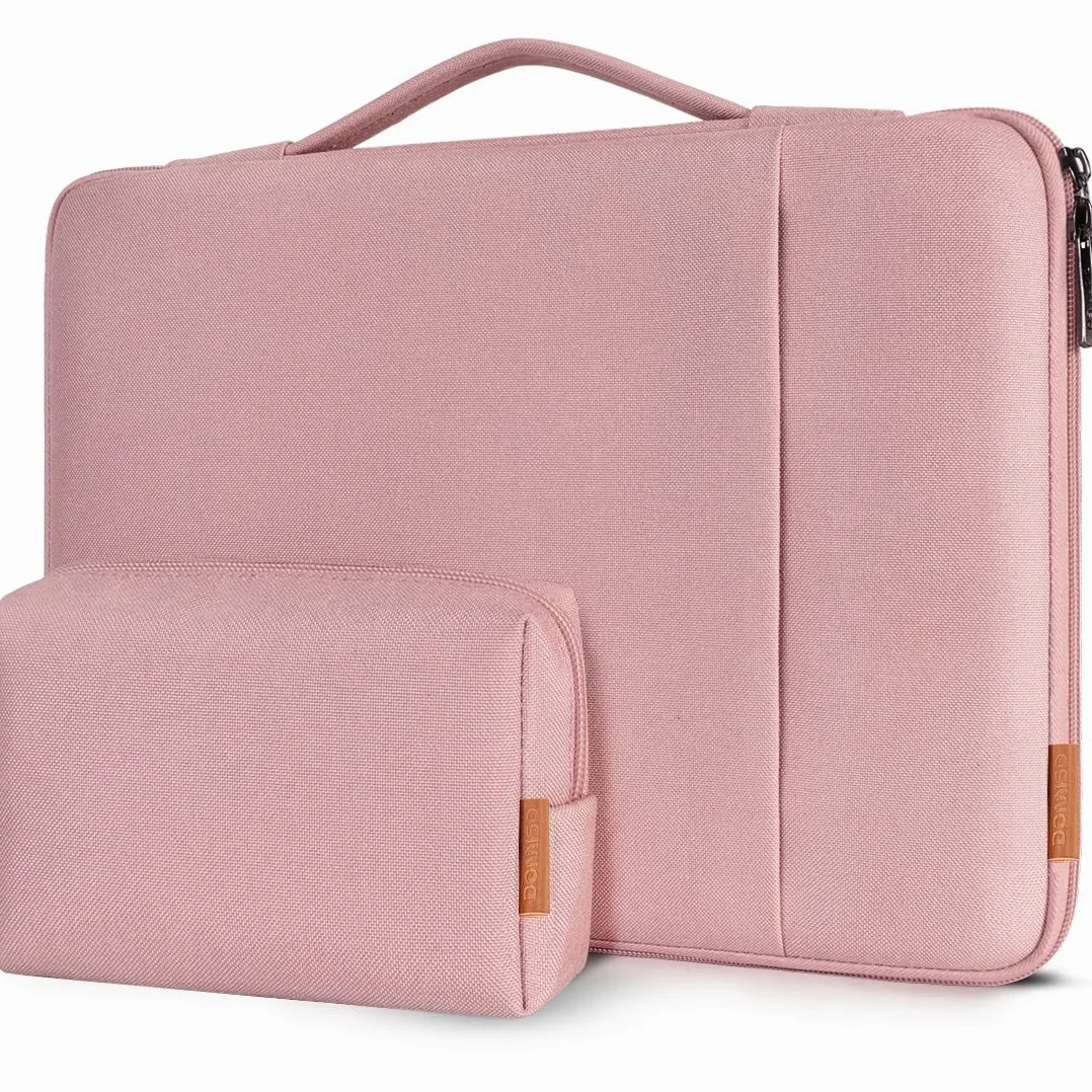 DOMISO 13,3 pollici Laptop Custodia protettiva Sleeve Cover antiurto Notebook Case, Rosa
