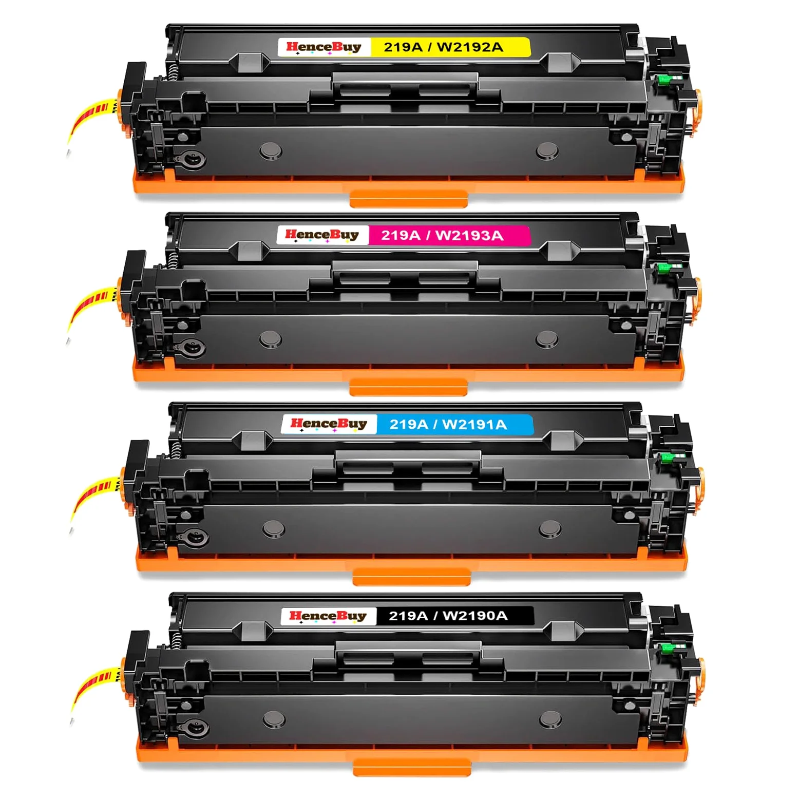 219A W2190A Toner Con Chip Compatibile per HP 219X W2190X per Color Laserjet Pro MFP 3302FDW 3302SDW 3302FDN 3302FDNG 3302FDWG 3302SDWG 3202DN 3202DW 3302 FDW Nero Ciano Giallo Magenta