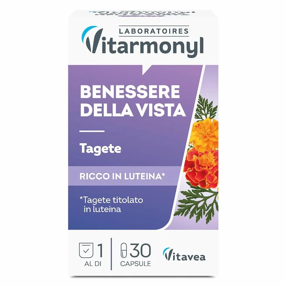 Vitarmonyl Benessere della Vista Integratore Occhi Luteina Zeaxantina 30 Capsule