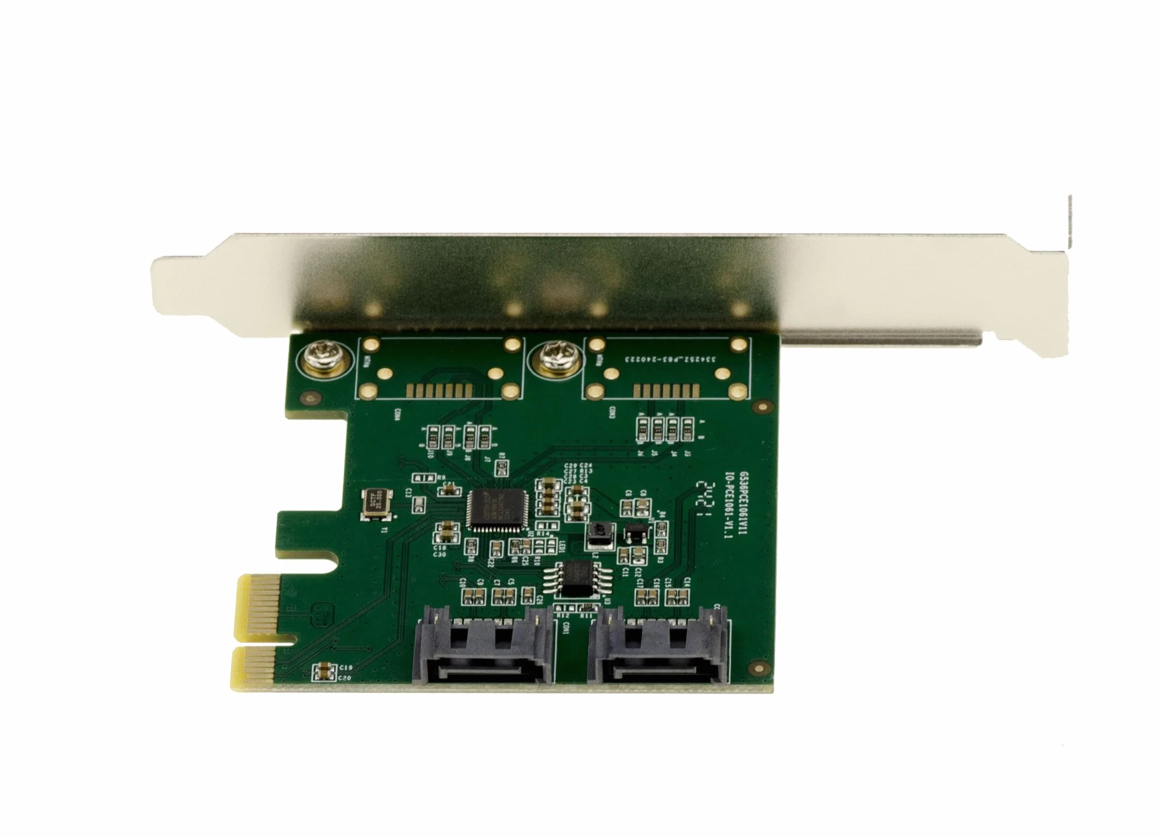 KALEA-INFORMATIQUE Scheda controller PCI Express PCIe 2X SATA 3 6G. Raid 0 1 SPAN. Flange a basso e alto profilo con chipset ASM1061R