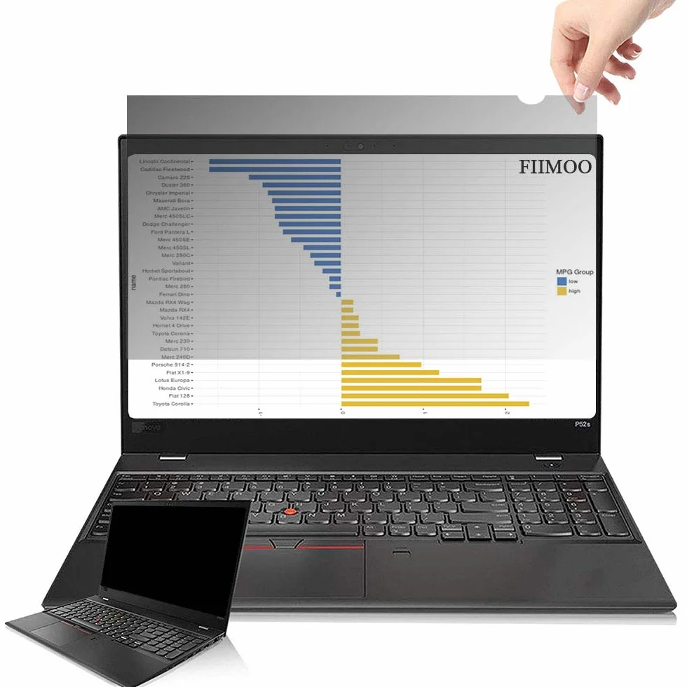 FiiMoo Privacy Filtro Schermo per 11.6 Pollici, Privacy Protezione dello Schermo per la di Laptop & Monitor, per schermi Laptop Widescreen - 11.6" 16:9