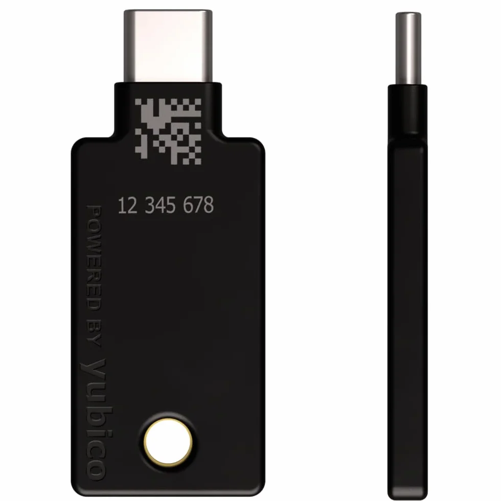 Yubico – YubiKey 5C – Due Factor Autentication USB e NFC Security Key, adatta alle porte USB-C e ai dispositivi mobili supportati NFC – protegge i vostri account online con More Than a password.