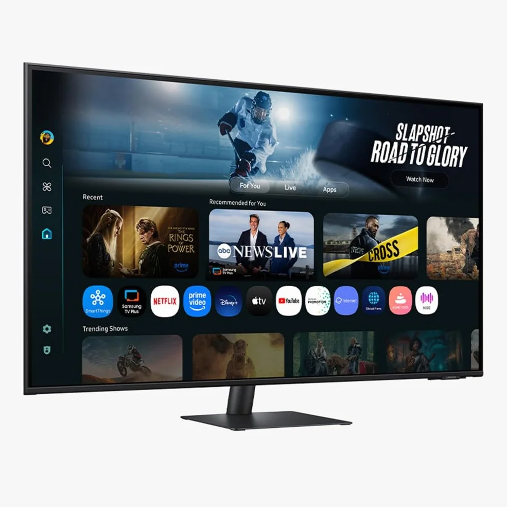 Samsung Smart Monitor M7 (S43FM702), Flat 43'', 3840x2160 (UHD 4K), Smart Hub con AI, Office 365, Gaming Hub, Speaker Integrati, Telecomando, WiFi, HDMI, USB-C