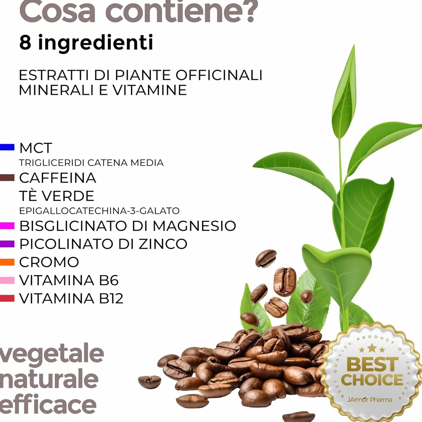 Integratore Brucia Grassi KETO Complex 120 Capsule Vegane con Tè Verde, Caffeina, Cromo, Zinco, Magnesio, Vitamine B6-B12