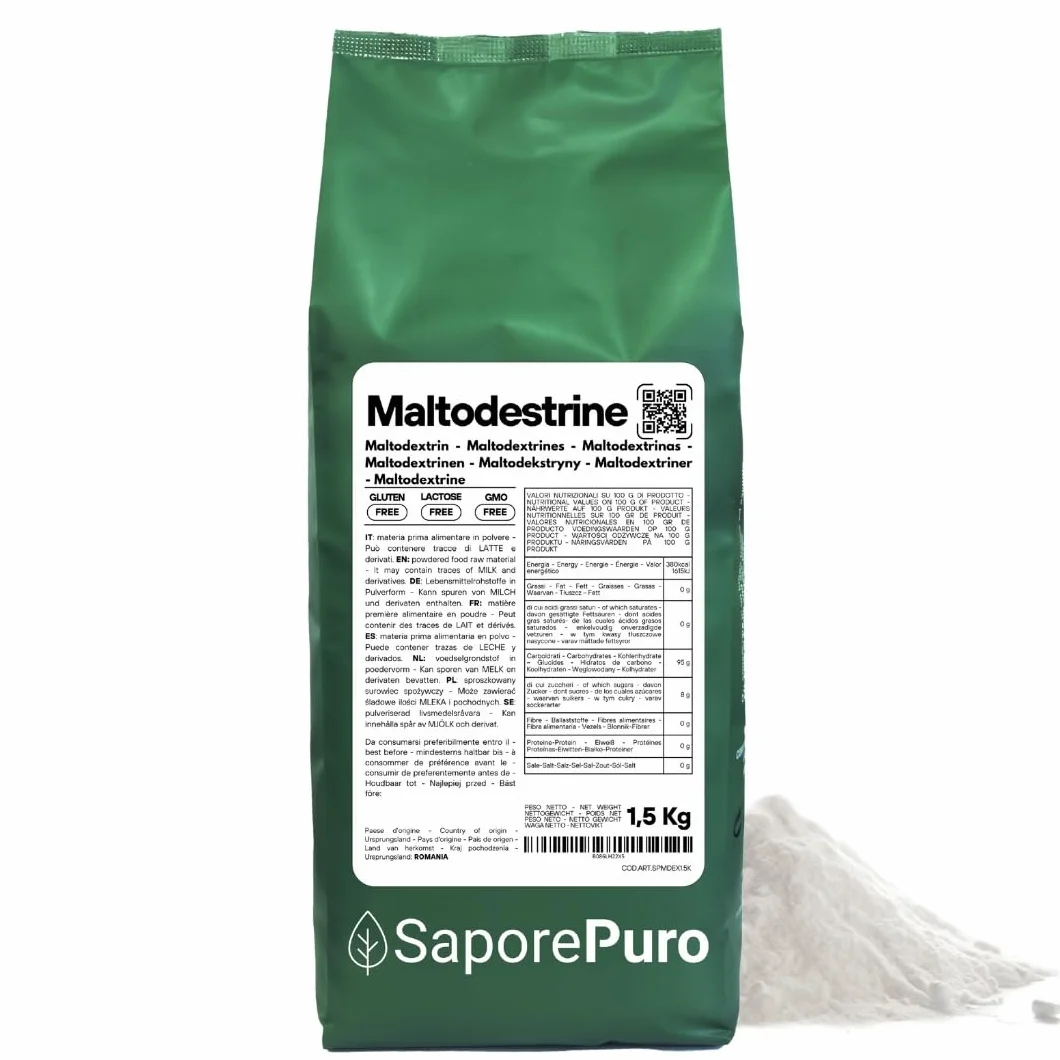 SaporePuro Maltodestrine Pure in Polvere 1500 gr