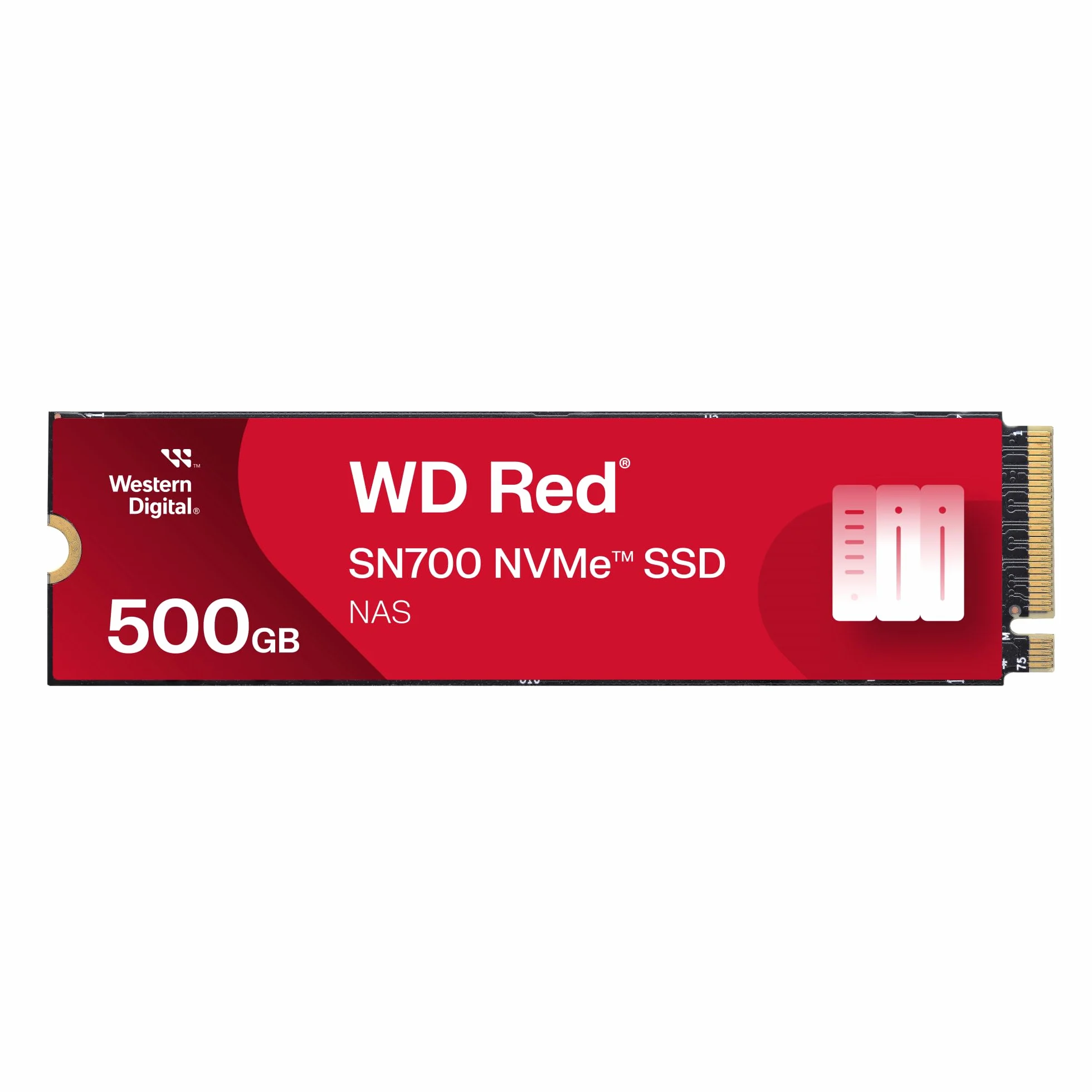WD Red SN700 500GB NVMe SSD for NAS devices, with robust system responsiveness and exceptional I/O performance