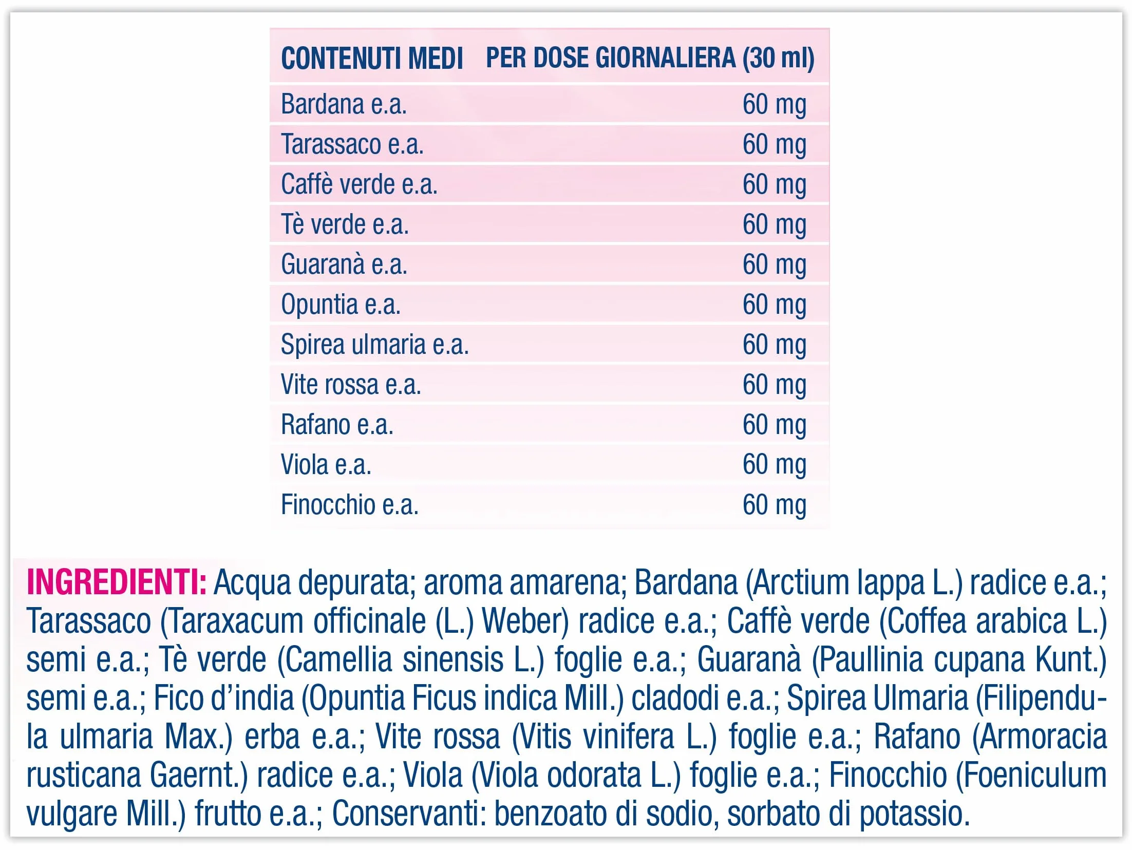 Pancia Piatta Act Forte Integratore Alimentare Drenante Liquido 500 ml Tè Verde Tarassaco Bardana Finocchio