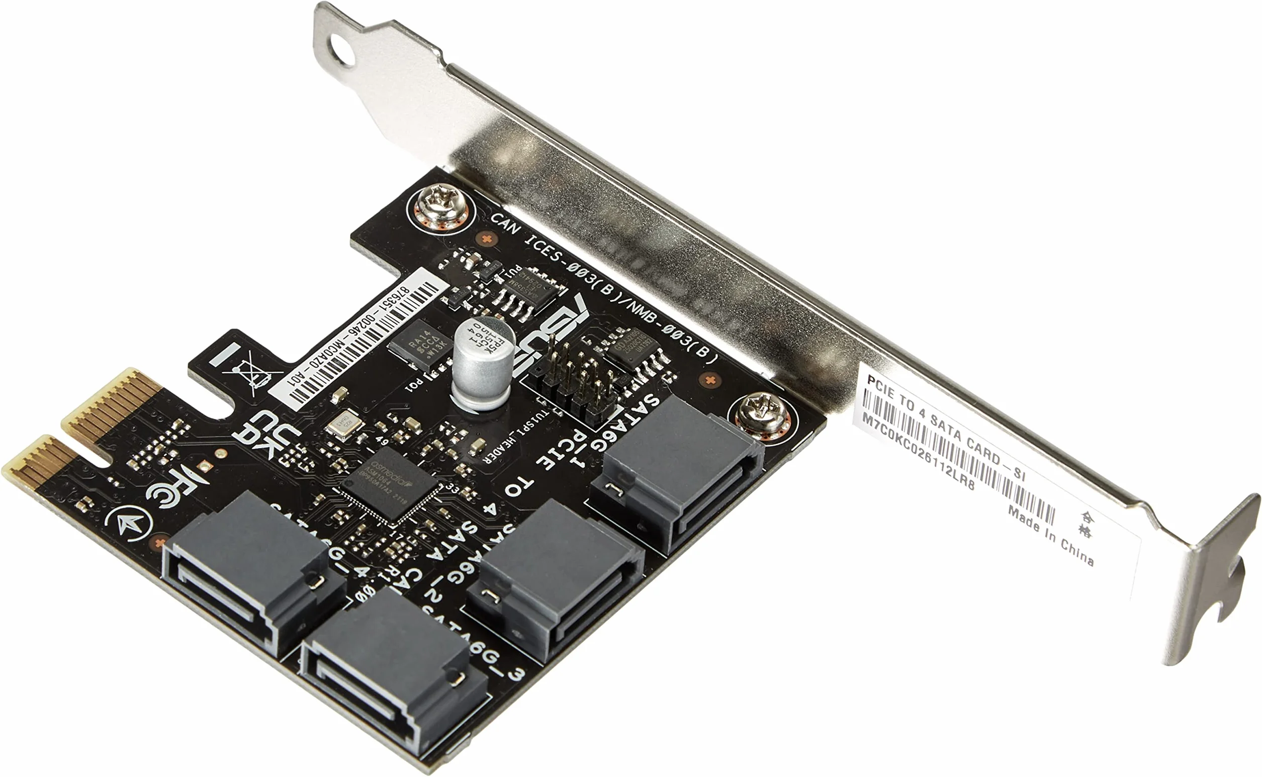 ASUS TARJETA PCIE A 4 SATA-SI 90MC0AZ0-M0ECY0